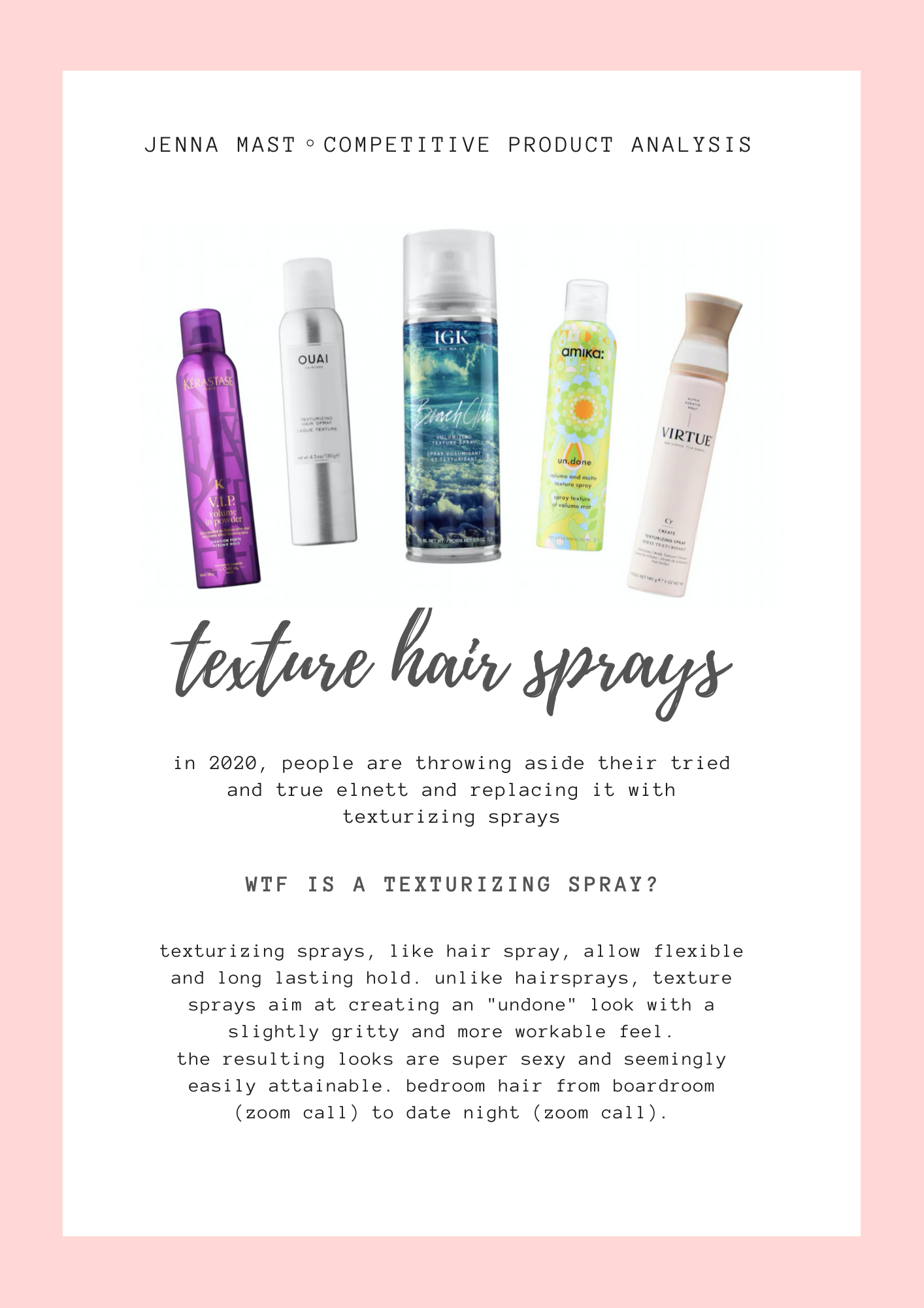 How to choose the right texture spray for hair — Jenna Mast