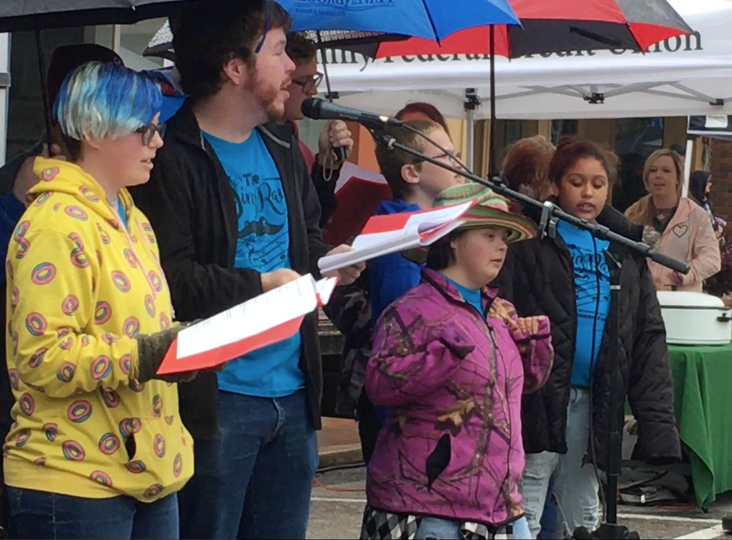 The Okmulgee Sharks performing at the 2018 Chili Fest