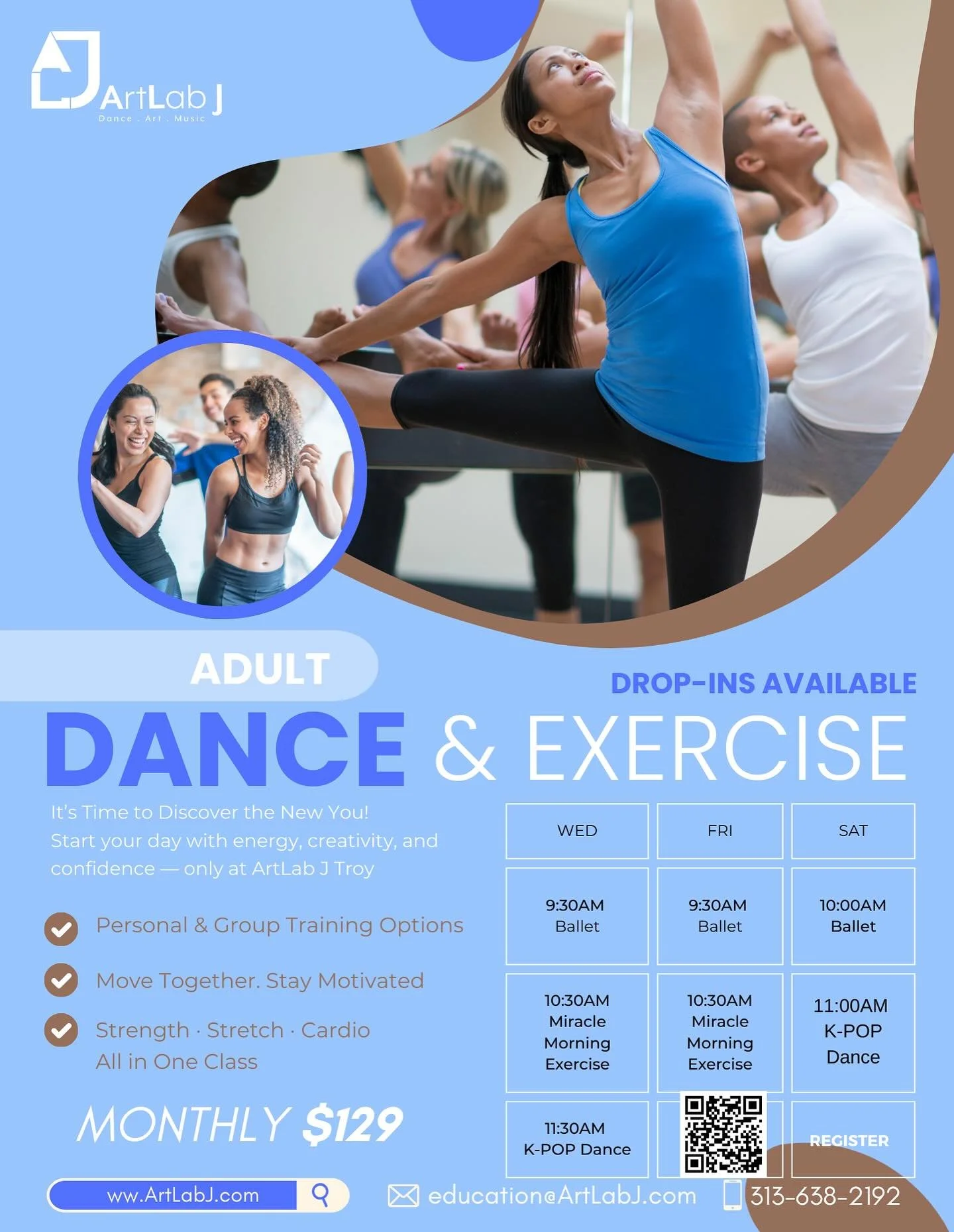 Adults, this one&rsquo;s for you! ✨

Want to explore dance &amp; new fun ways to exercise? We have the classes for you. Our Troy location is offering  Hip-hop, Kpop, Ballet, &amp; more for adults on Wednesdays, Fridays, &amp; Saturdays! 
We have 5-10