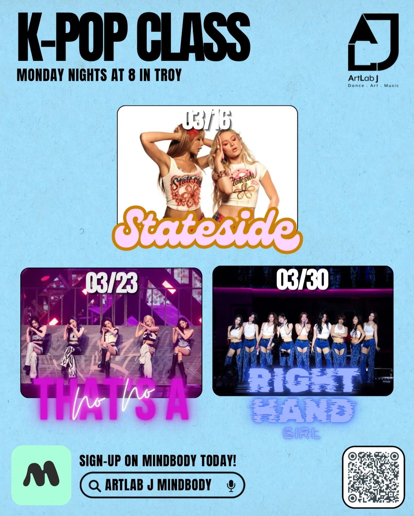 🔥 ArtLab J K-POP Troy Dance Classes! 🔥✨

Ready to dance like your favorite idols? Join our high-energy K-POP classes and learn the hottest choreography in a fun, supportive environment!

🎶 Open to all levels
💃 Build confidence &amp; make new frie