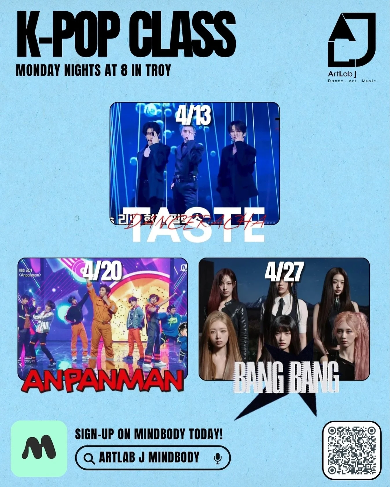 🔥 ArtLab J K-POP Troy Dance Classes! 🔥✨

Ready to dance like your favorite idols? Join our high-energy K-POP classes and learn the hottest choreography in a fun, supportive environment!

🎶 Open to all levels
💃 Build confidence &amp; make new frie