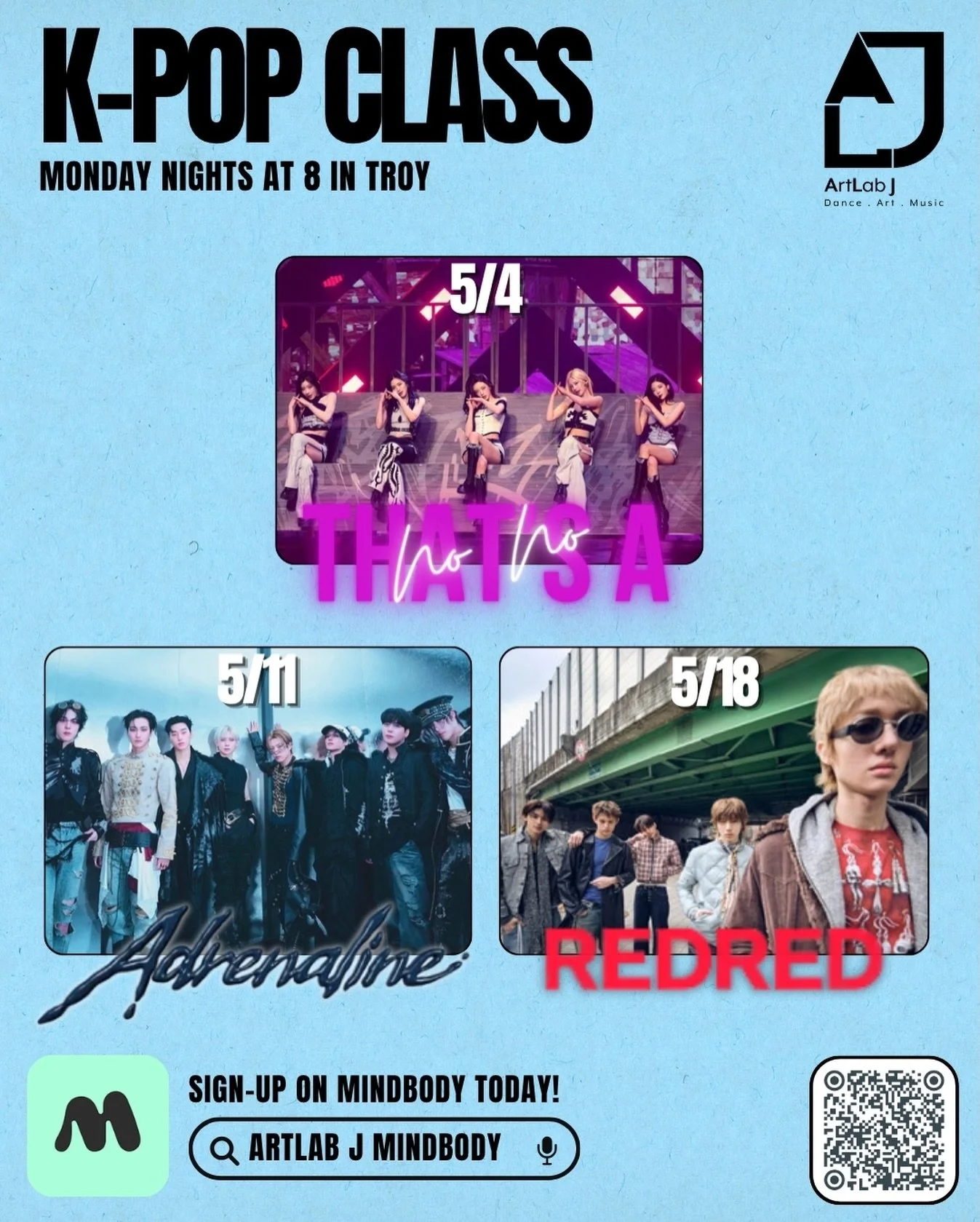 🔥 ArtLab J K-POP Troy Dance Classes! 🔥✨

Ready to dance like your favorite idols? Join our high-energy K-POP classes and learn the hottest choreography in a fun, supportive environment!

🎶 Open to all levels
💃 Build confidence &amp; make new frie