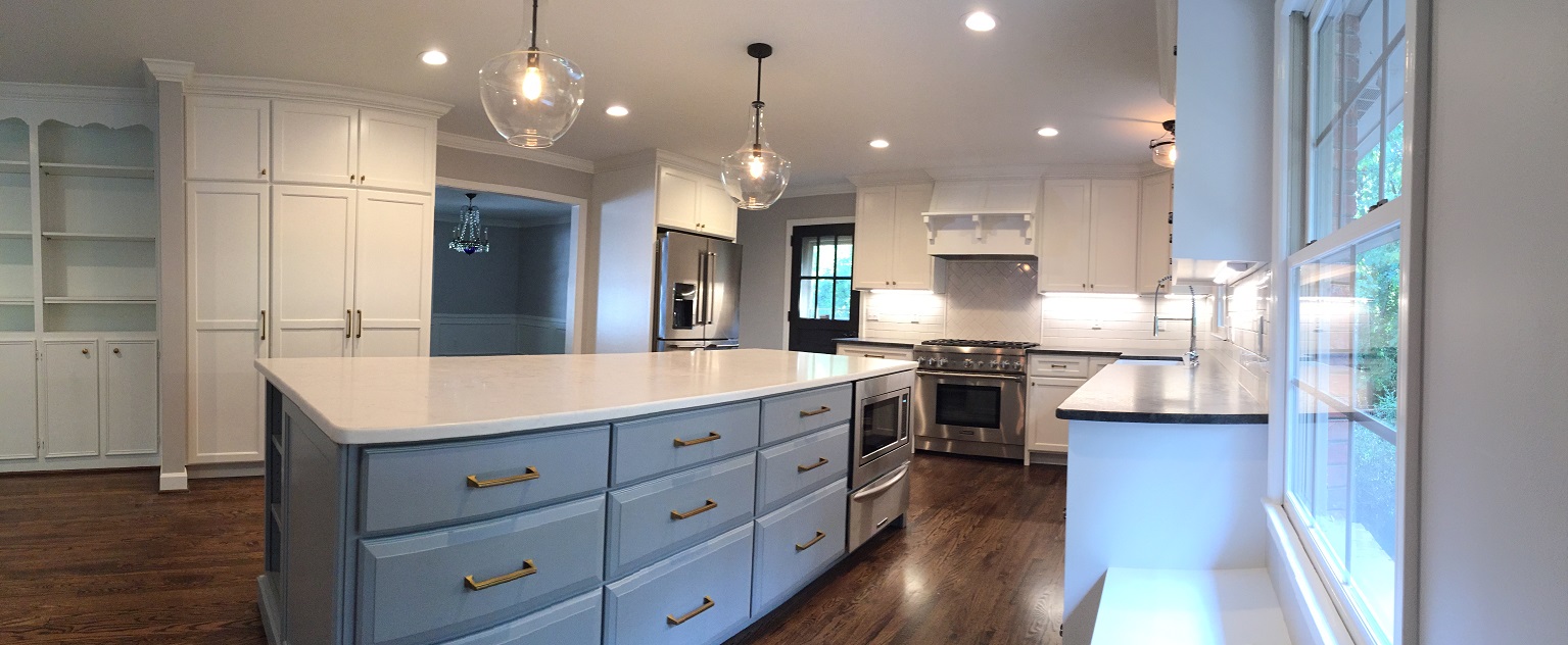  The kitchen was expanded and received new custom cabinets, quartz and brushed granite countertops, backsplash, and appliances.&nbsp; The lighting and floors were also updated 