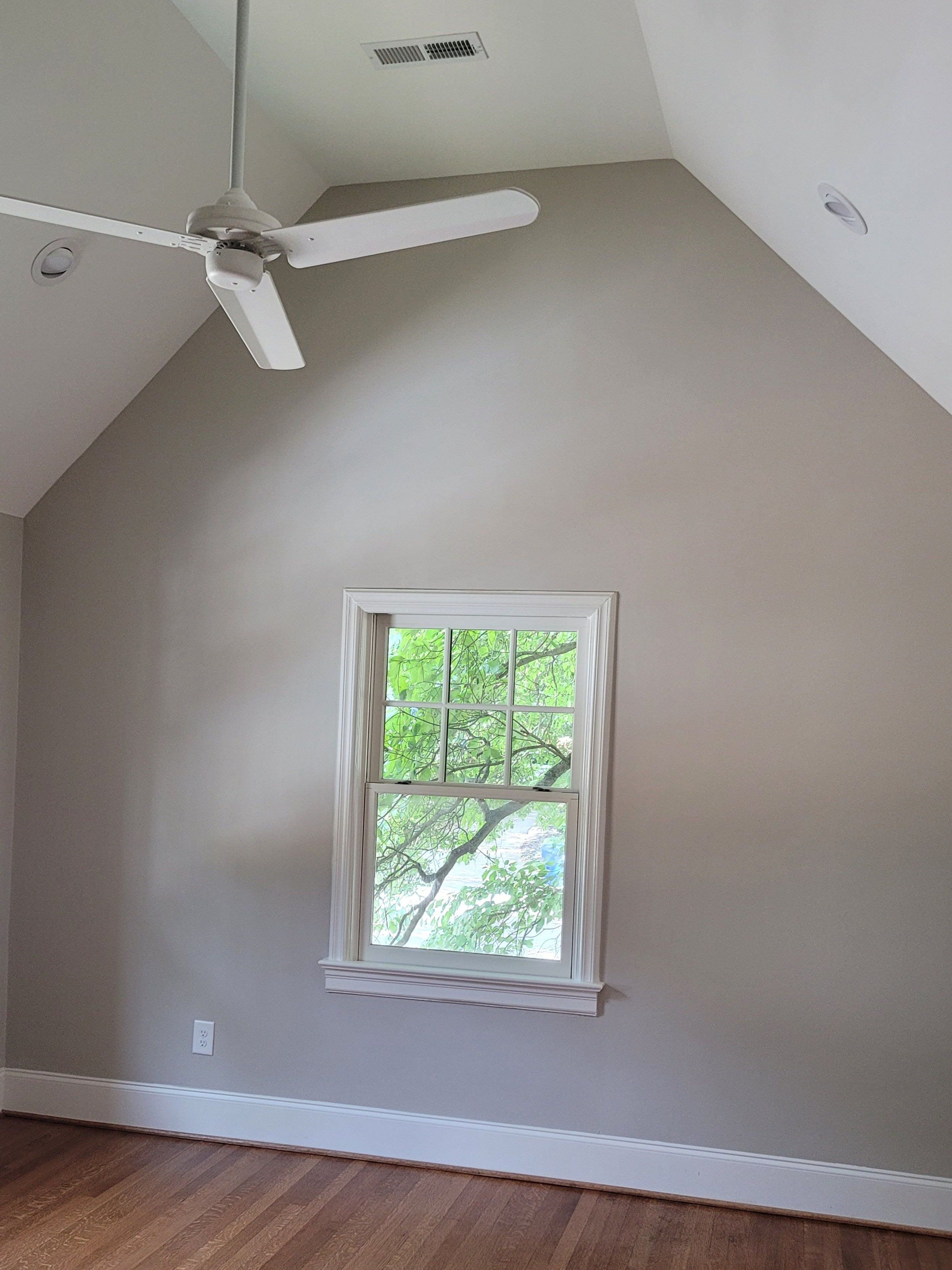  The ceiling was vaulted in the new master bedroom to give it a more open feel 