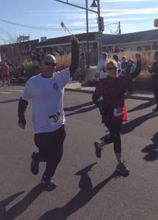  Sandi running a race with her son Lee!