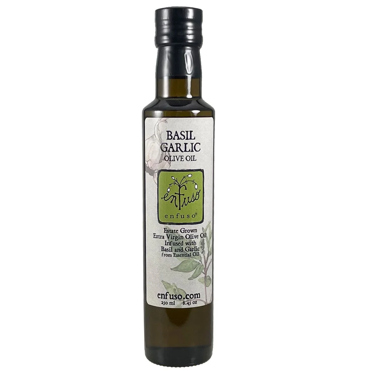 Infused Olive Oil Basil Garlic — enfuso