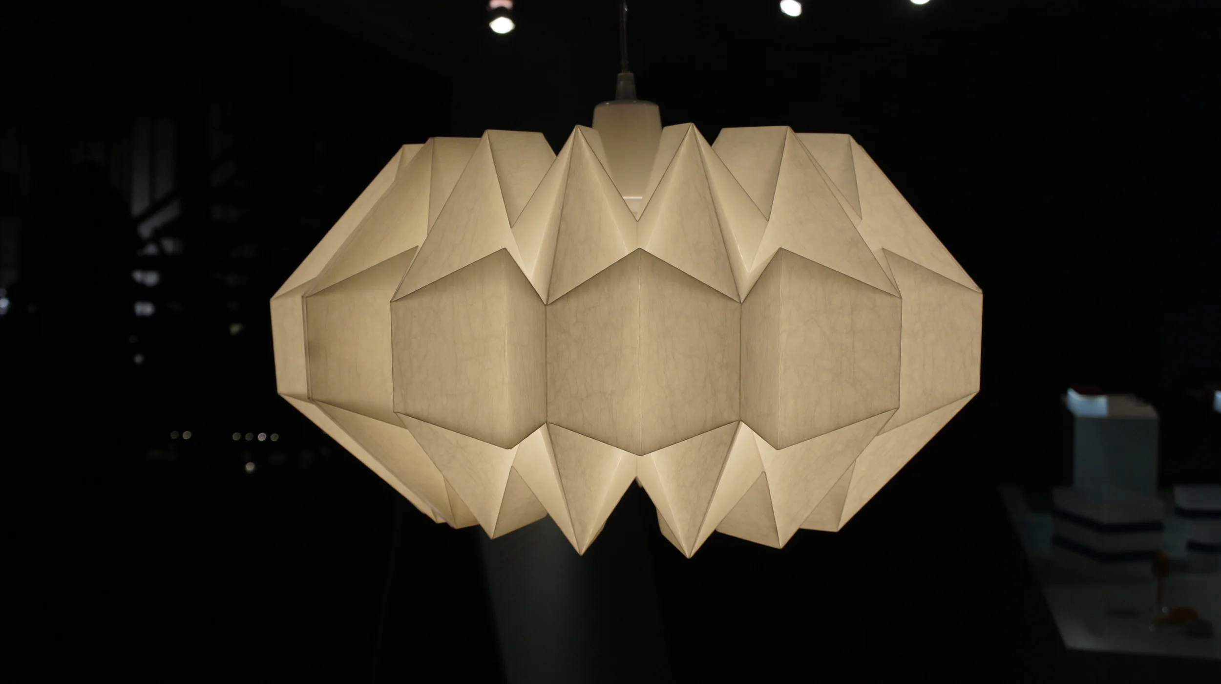 Origami inspired shade