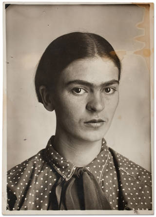 Frida Kahlo, c. 1926. Image courtesy of Museo Frida Kahlo. © Diego Rivera and Frida Kahlo Archives, Banco de México, Fiduciary of the Trust of the Diego Rivera and Frida Kahlo Museums