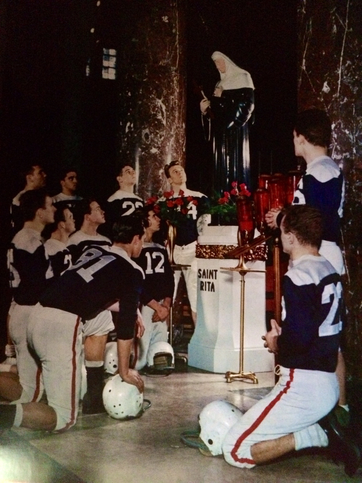 St. Rita Football at St. Rita Shrine - 1956