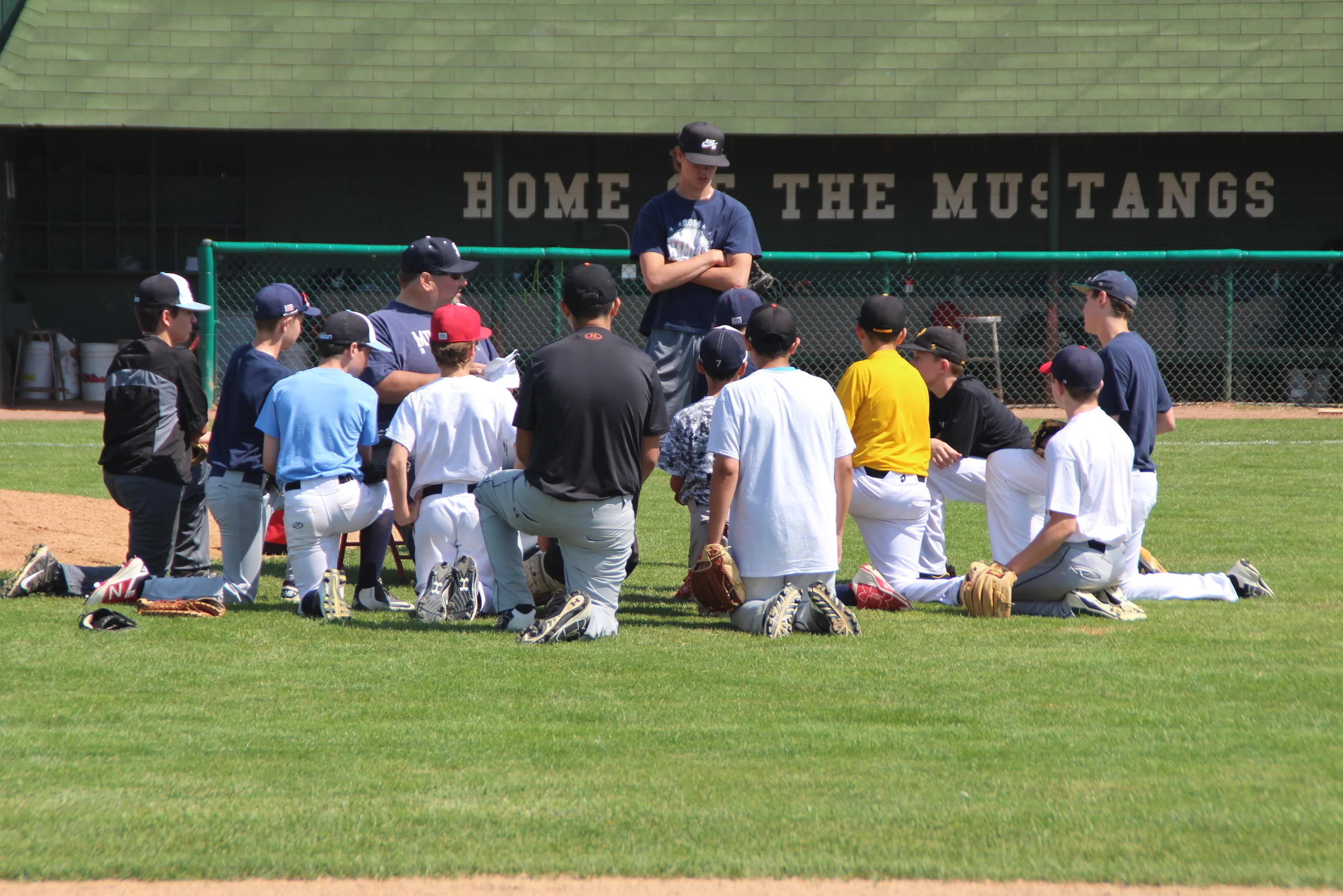 Summer Grammar-school baseball camp