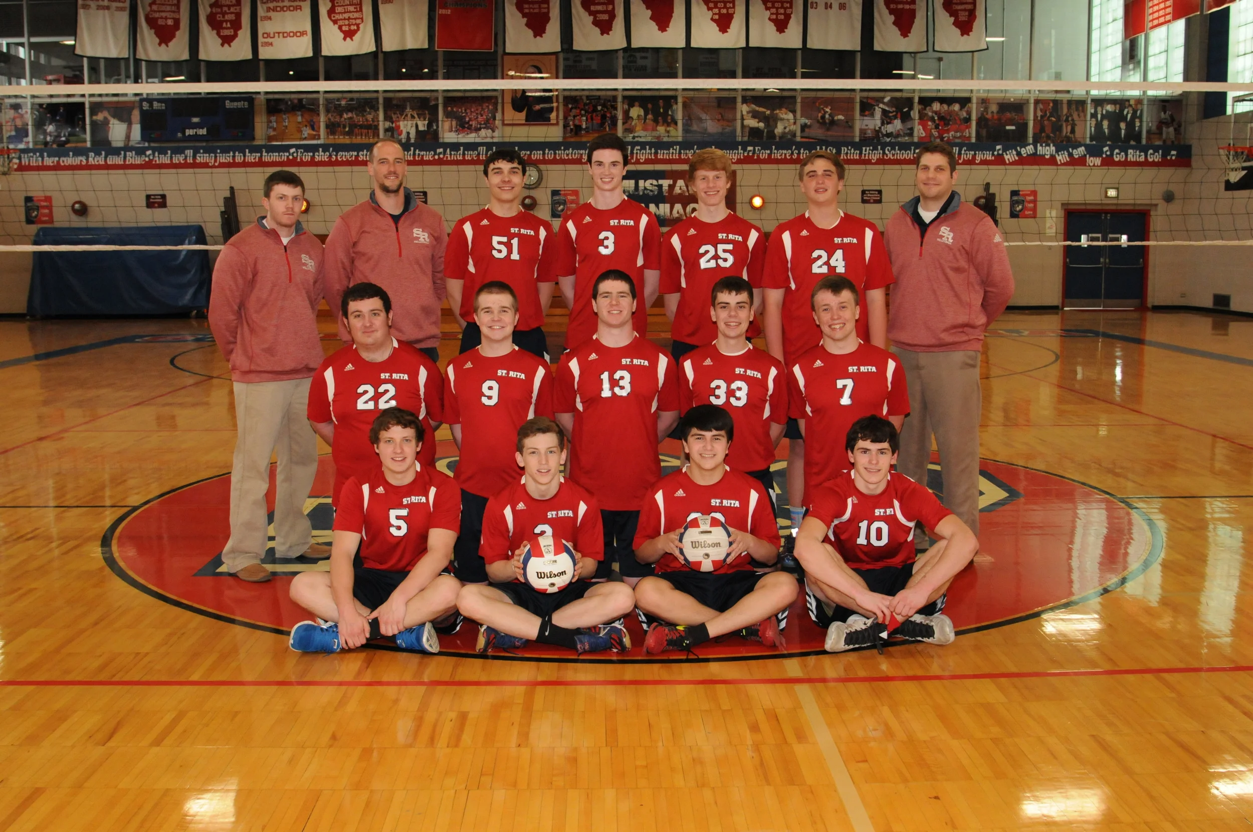 The 2016 St. Rita Varsity Volleyball Team - Co-Champions of the Chicago Catholic League