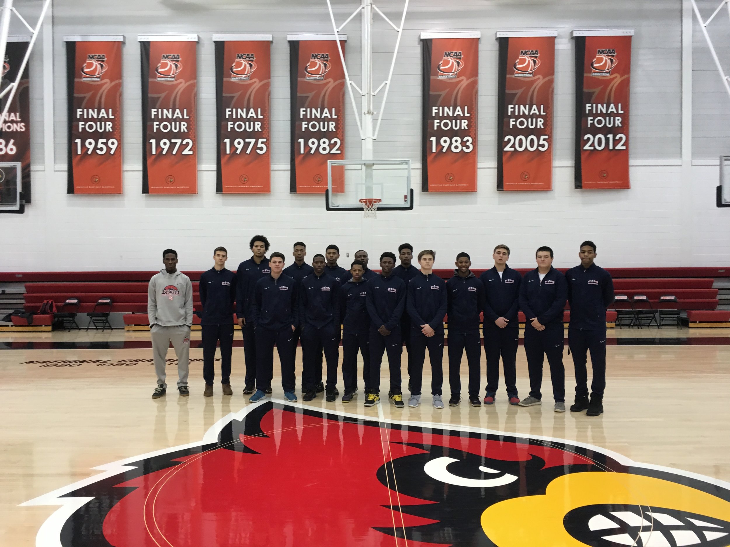 St. Rita Basketball at University of Louisville's practice facility