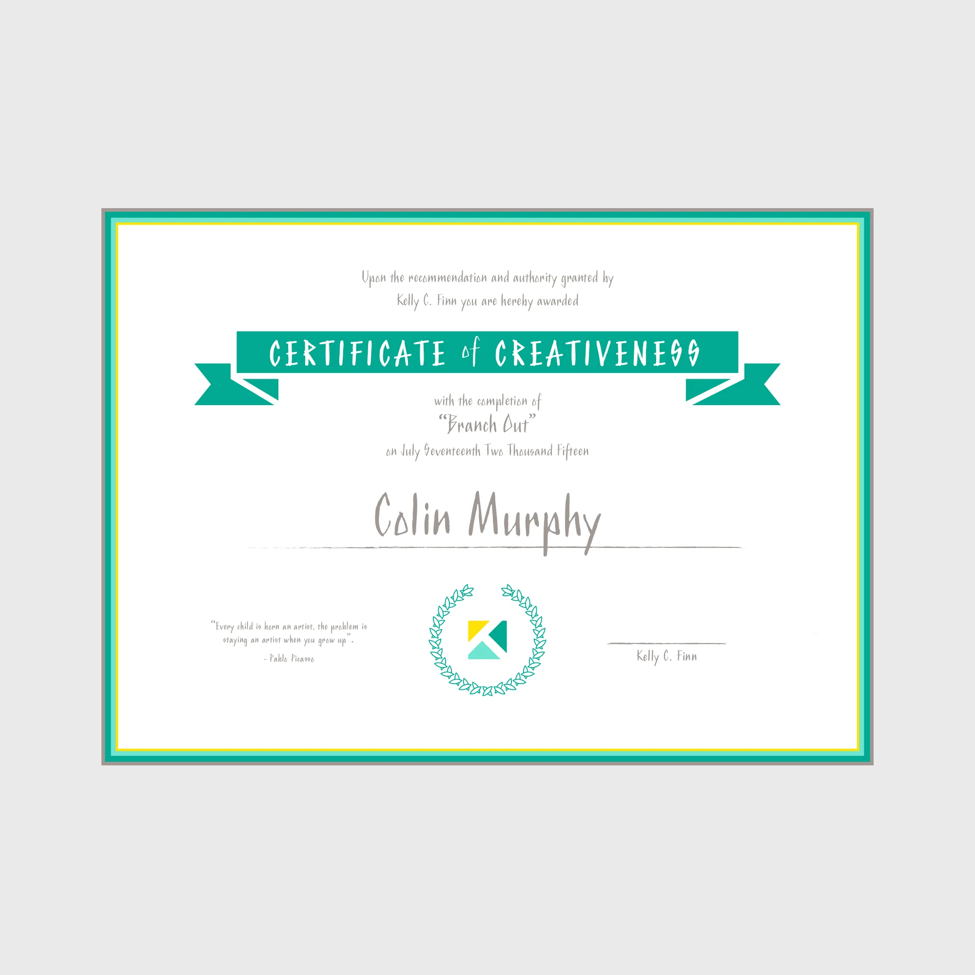Certificate of Creativeness_Framed.jpg