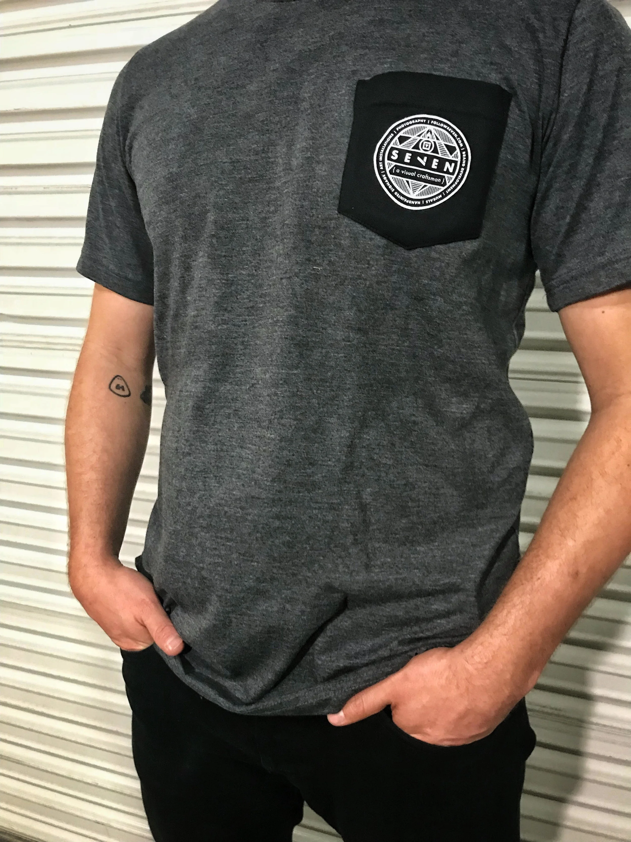 SEVEN | Work Shirt | GRY/BLK | XLarge