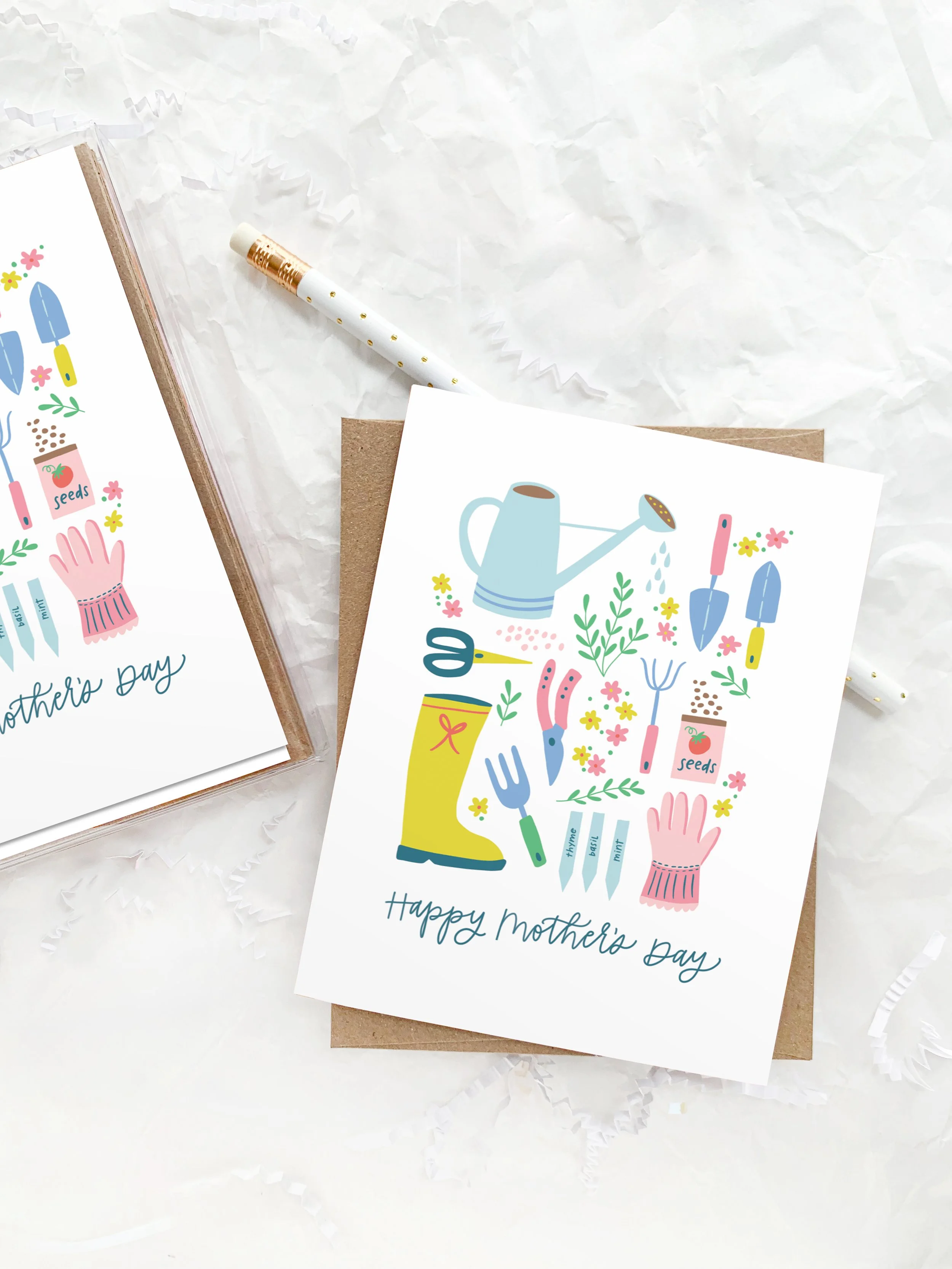 Spring Garden Mother's Day Greeting Card