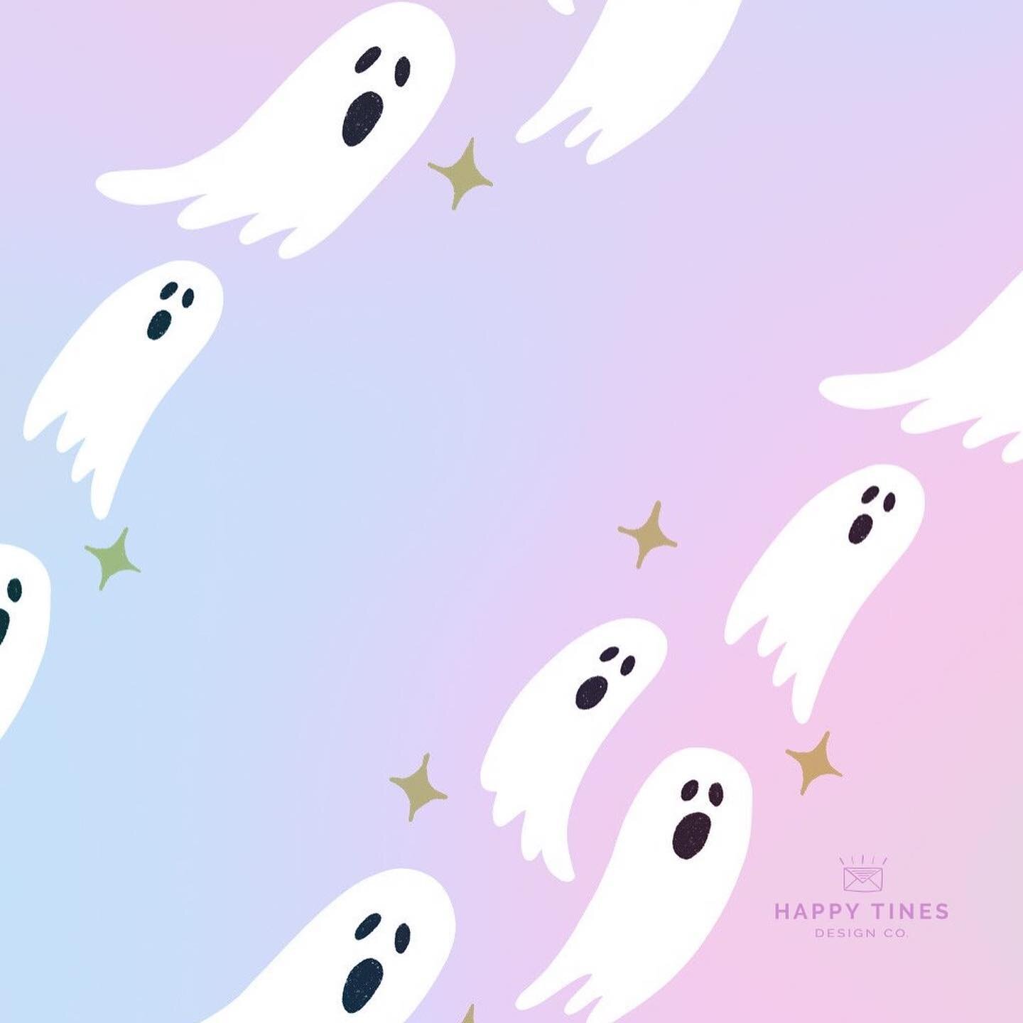 The October wallpaper is here and it&rsquo;s a spooky cute one! 👻 My monthly newsletter also went out today and it&rsquo;s filled with lots of fun updates so don&rsquo;t miss it! Download your wallpaper freebie via the link in my profile💜