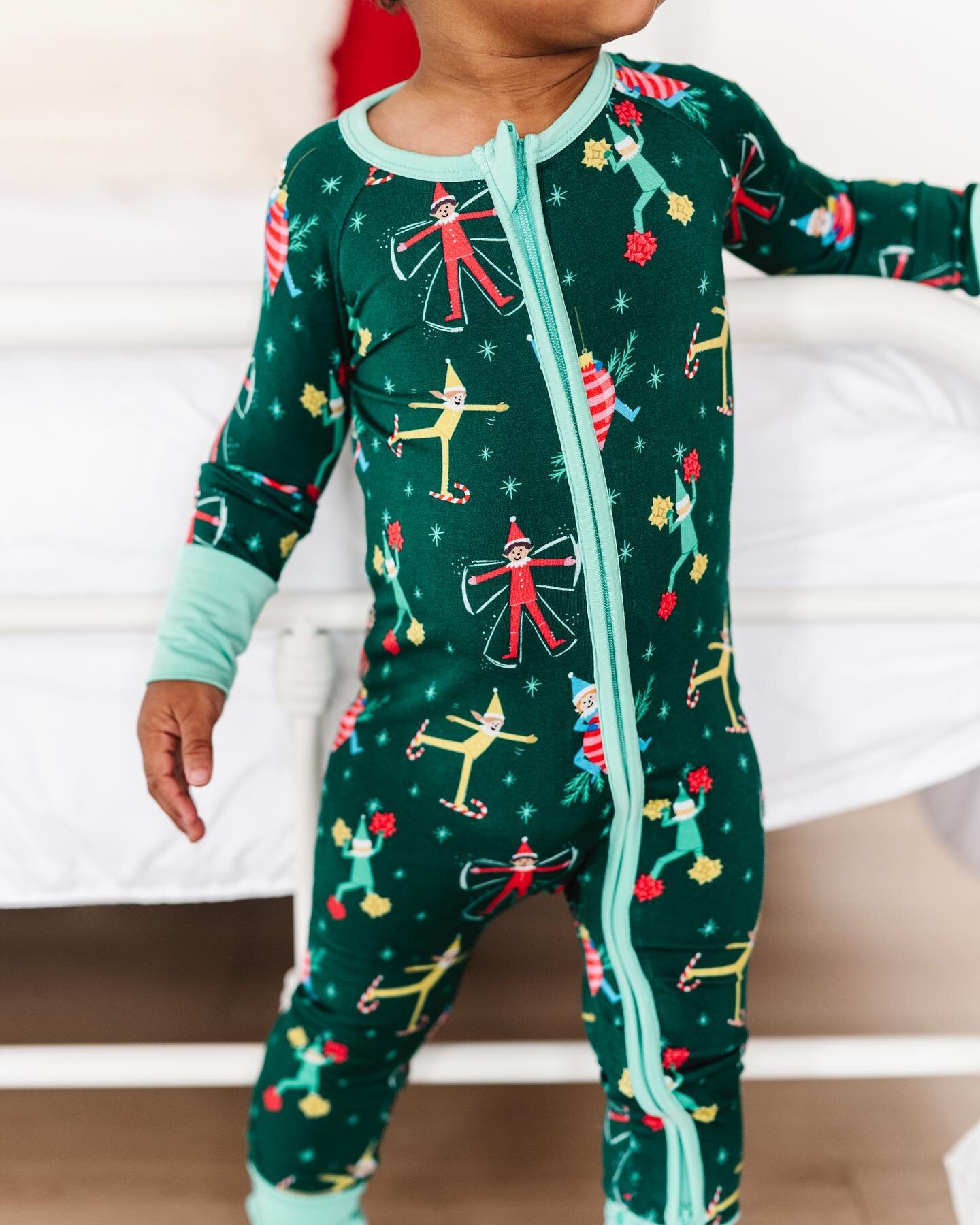 SNEAK PEEK!! It's official &ndash; my new Christmas pattern with @kikiandluluco baby/toddler pajamas is launching on Wednesday, October 18th! I'll share more details with you closer to the launch date but how cute are these little mischievous elves??