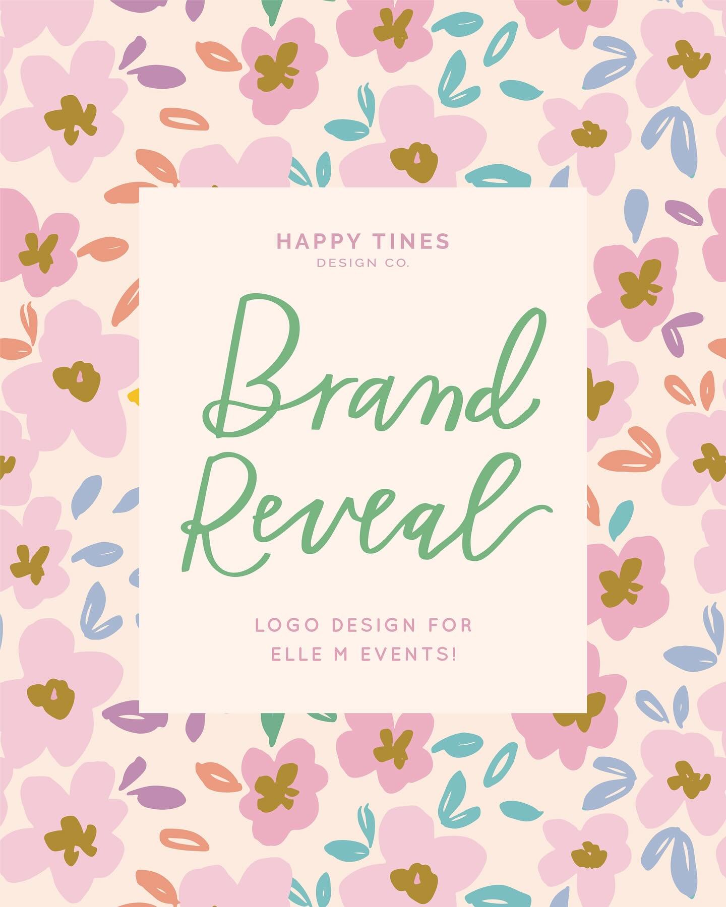 When Lauren from @ellemevents reached out about a logo refresh, I was instantly excited&hellip; we were a perfect match from her very first message. In her initial questionnaire, she used words like joyful, playful, colorful, and whimsical to describ