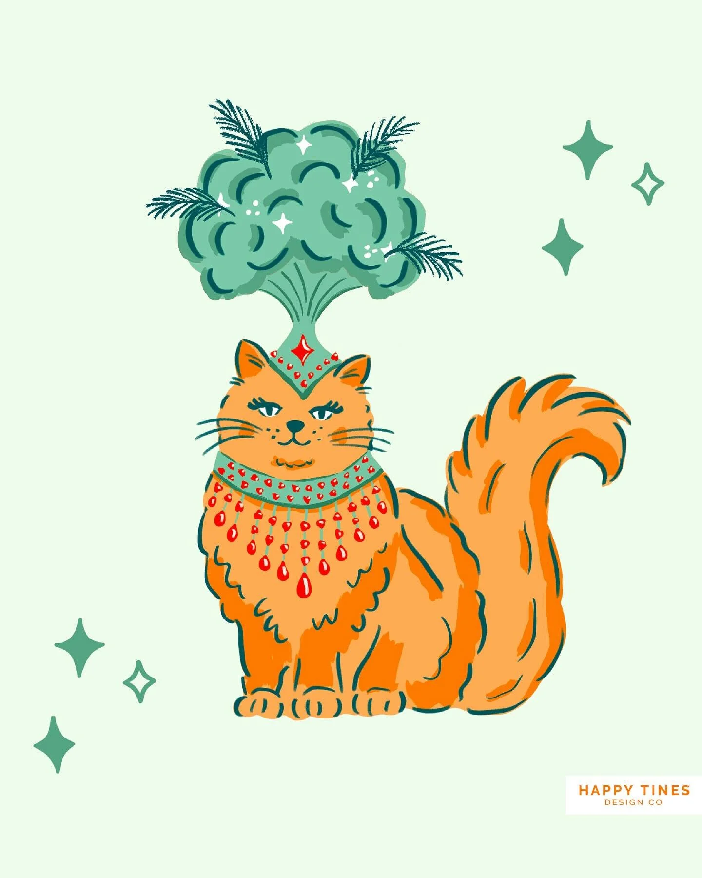 Just a little show cat waiting for the @taylorswift album to drop on Friday 😻🩵🪩🧡 
.
#swiftie #inmyshowgirlera #ts12 #catart #catillustration #artlicensing #thelifeofashowgirl #surfacepatterndesign #taylorswiftart