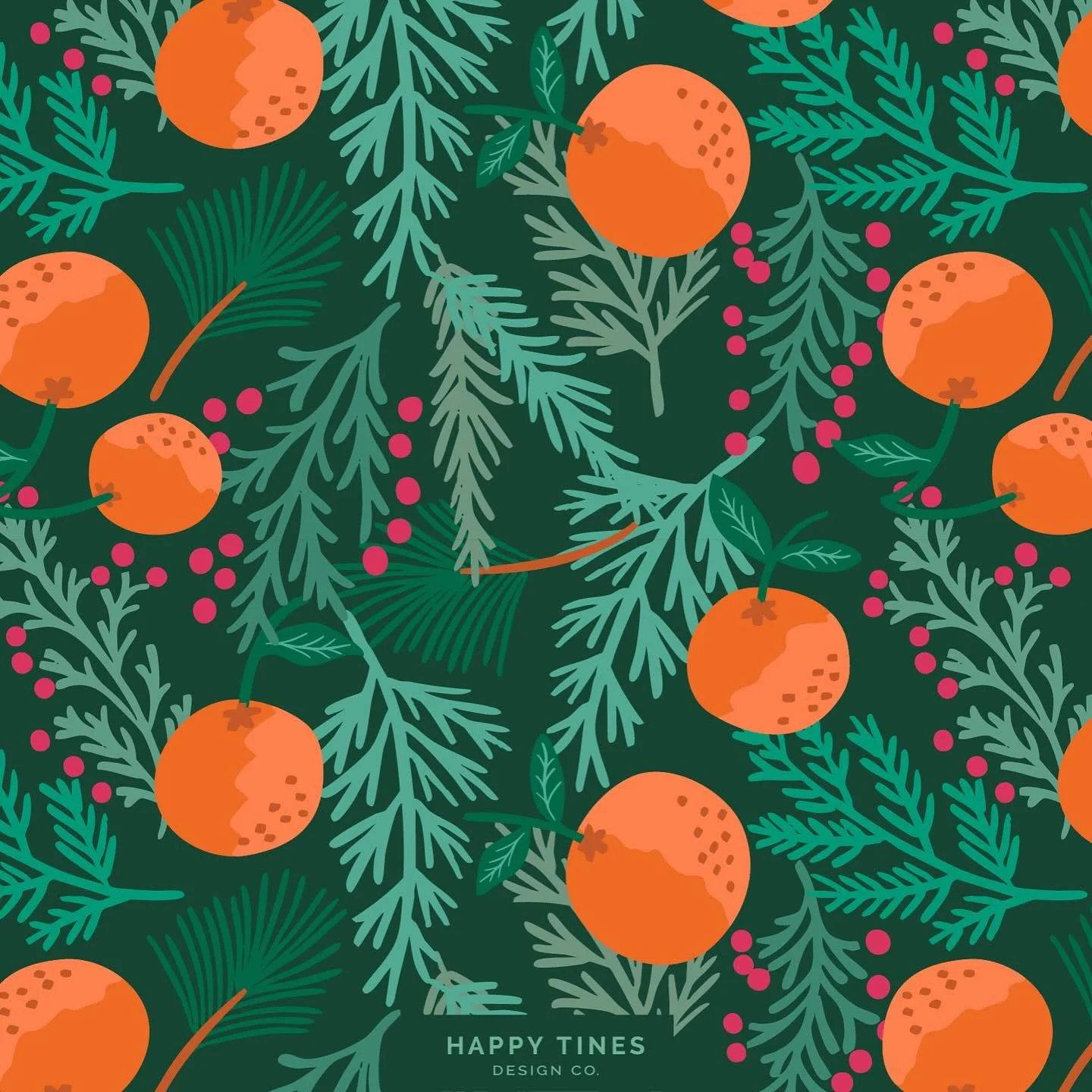 This month&rsquo;s wallpaper design was inspired by one of my favorite Christmas scents &mdash; stovetop potpourri filled with simmering orange peels, cranberries, pine, and spice. I&rsquo;m so excited to share it with you! Click the link in my profi