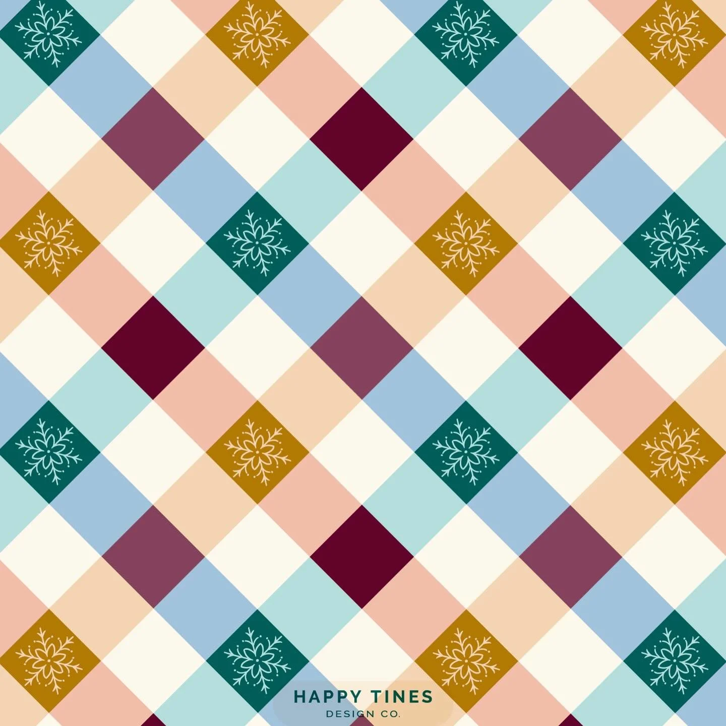 This free wallpaper went out to my email subscribers earlier this month and it needs a grid moment, so here she is 🤩❄️ The snowflakes in this design feel especially fitting today with NC getting snow (although Apex is somehow missing this blizzard?!