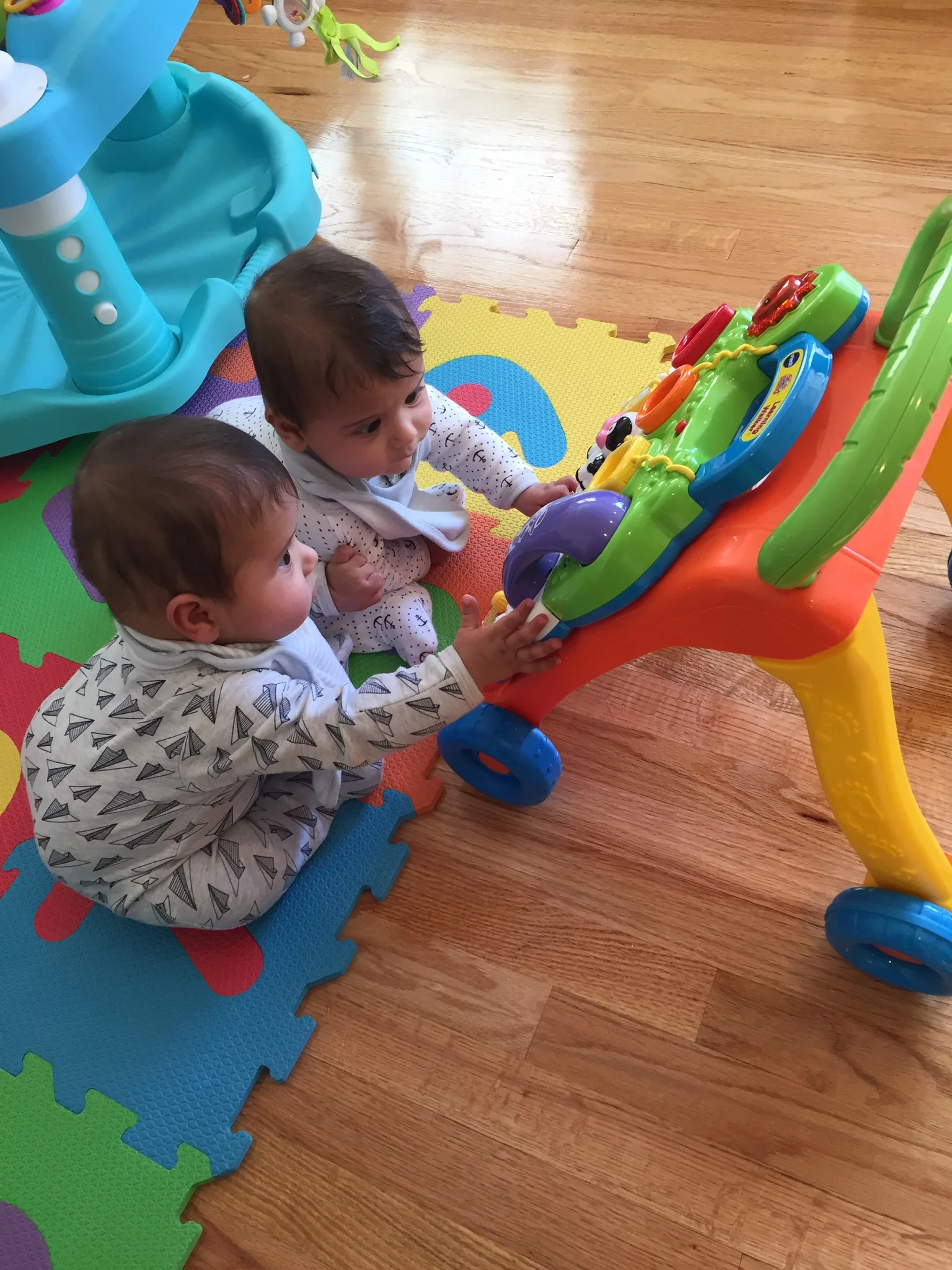  The boys enjoying a present from Sunanda Nani 