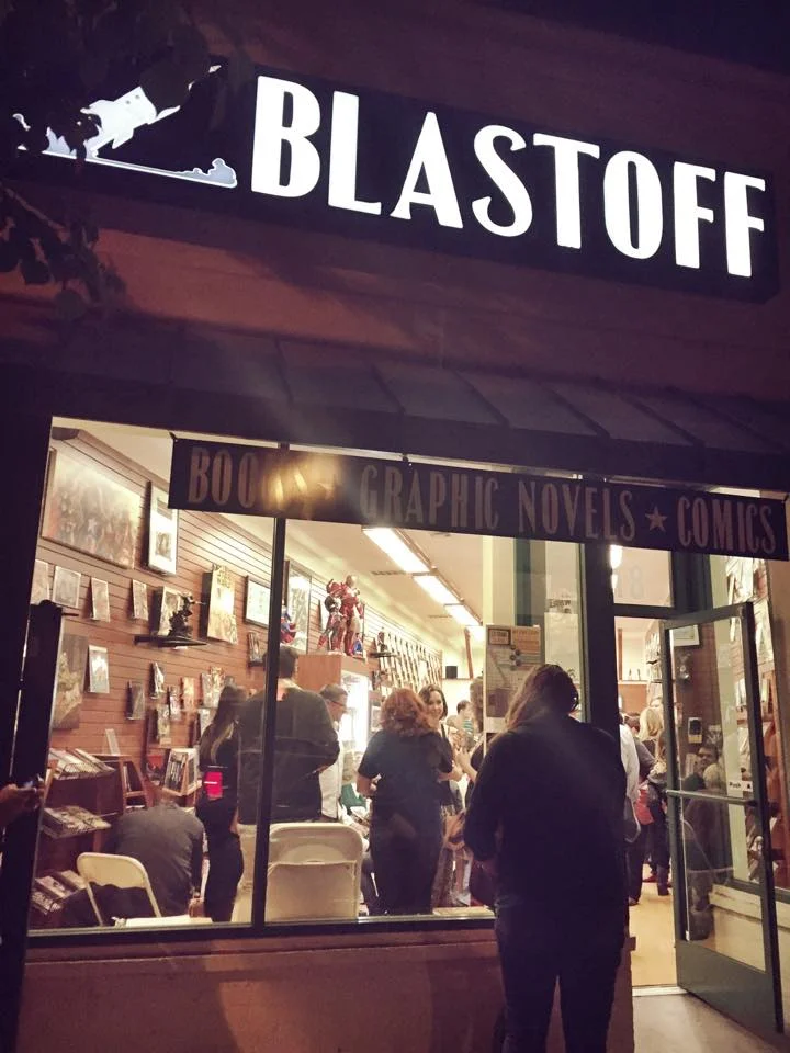 A photo of Blastoff from last year's Litcrawl.