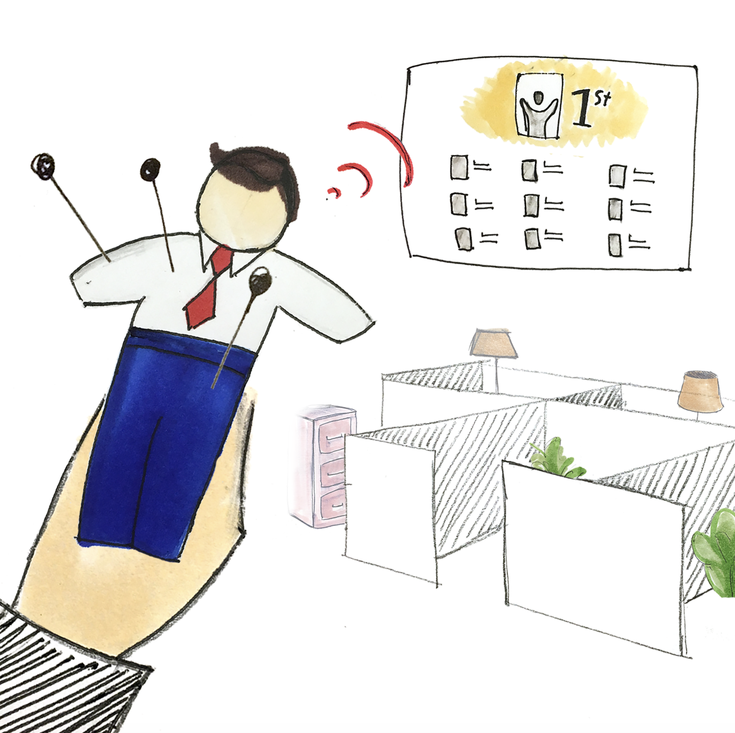 A digitally-enabled voo-doo doll to help realtors know how their clients feel about their work.