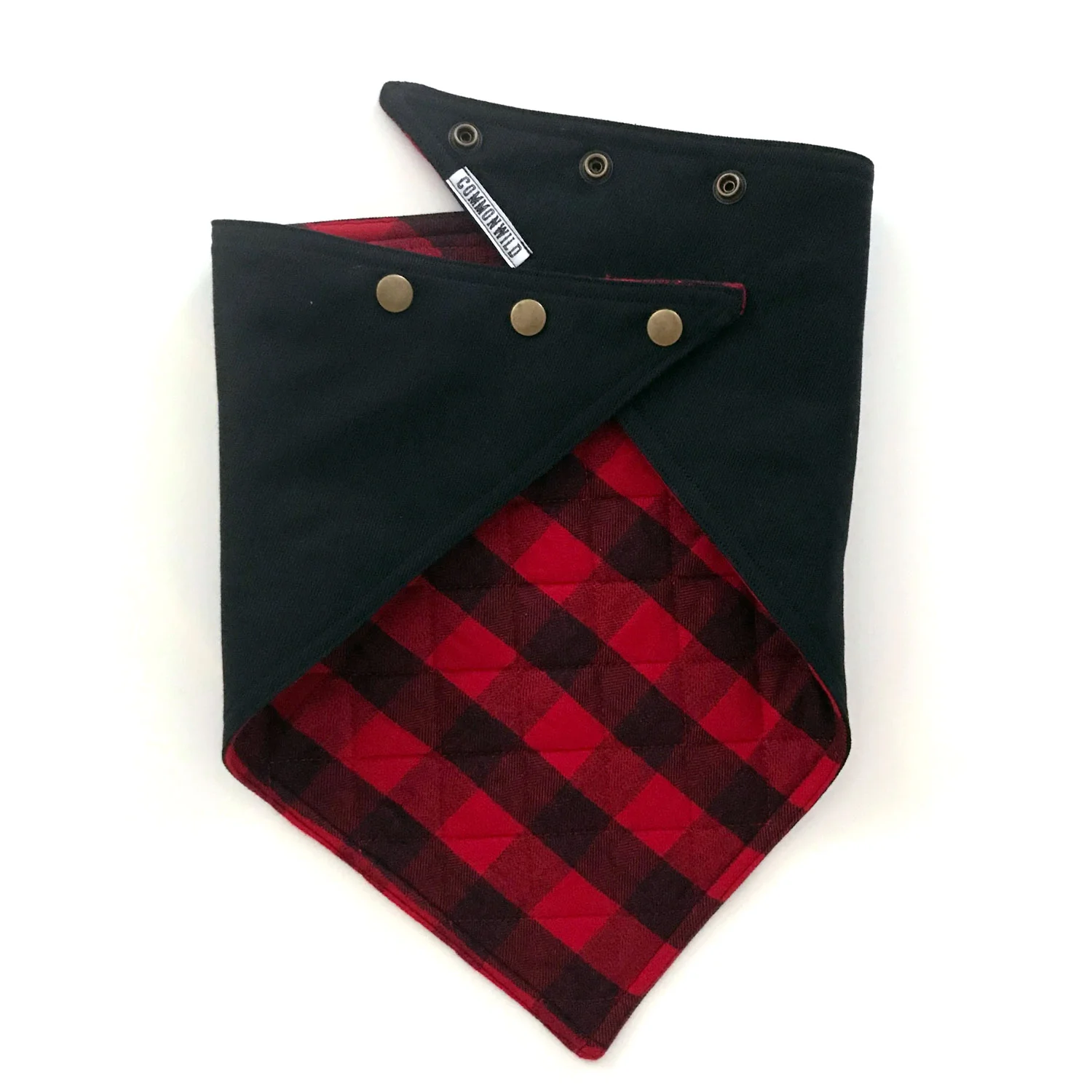 black w/ quilted buffalo plaid