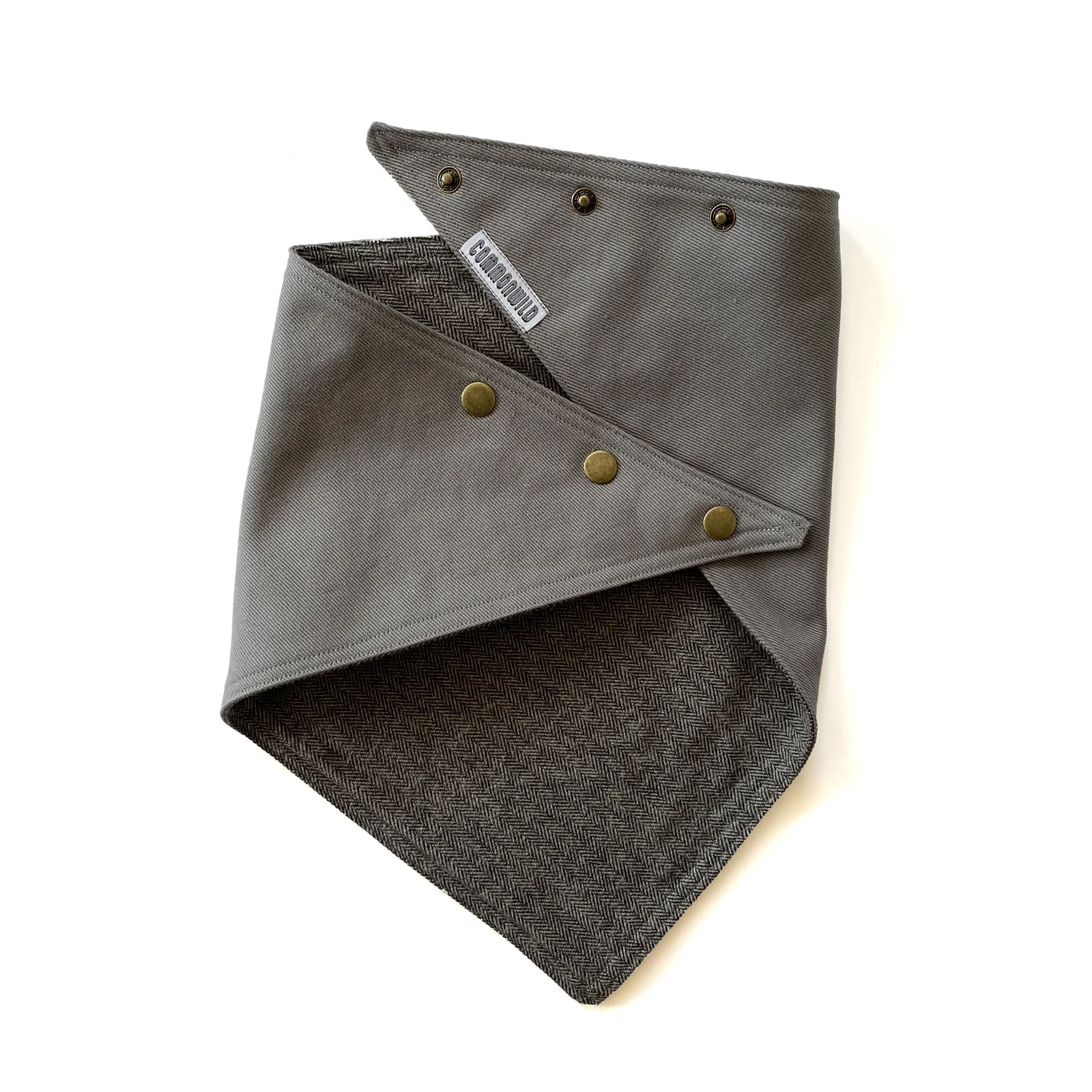 grey w/ grey herringbone