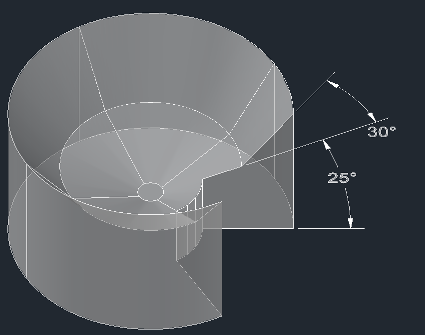 Figure 7: Assay device with two surfaces separated by a precise angle