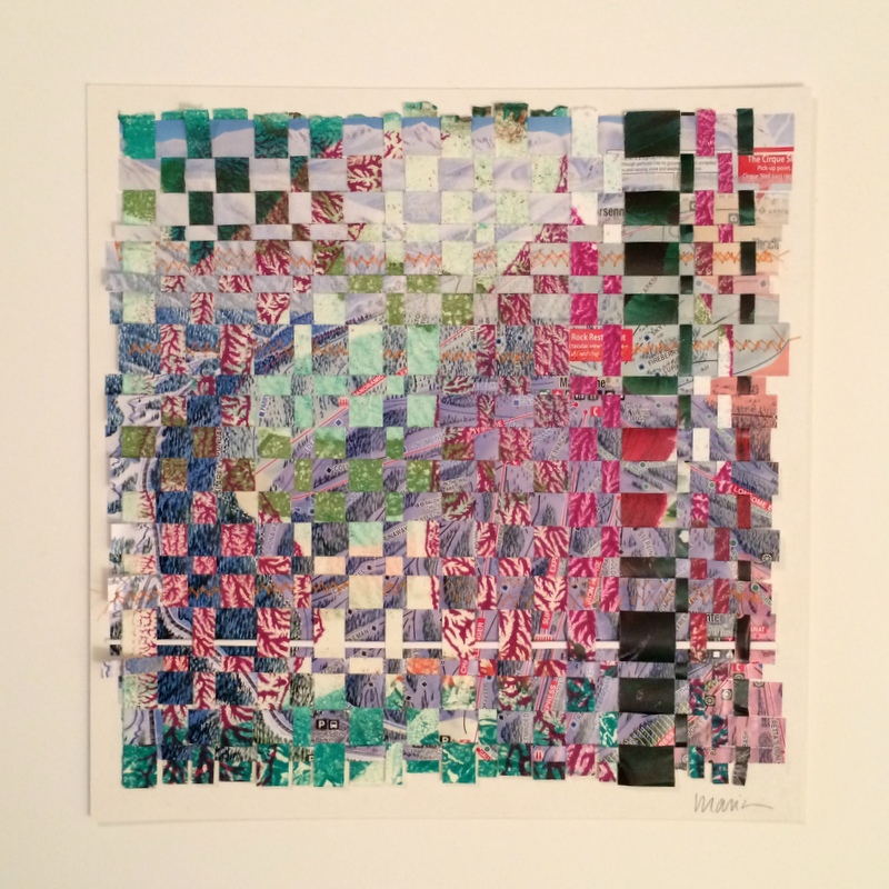 Winter Park, 2016, collage, 10" x 10"