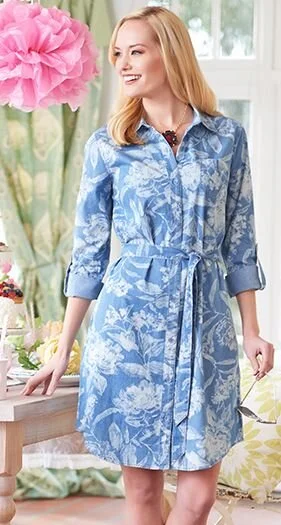 white christmas dresses Isaac Denim Dress Blue – Morrison