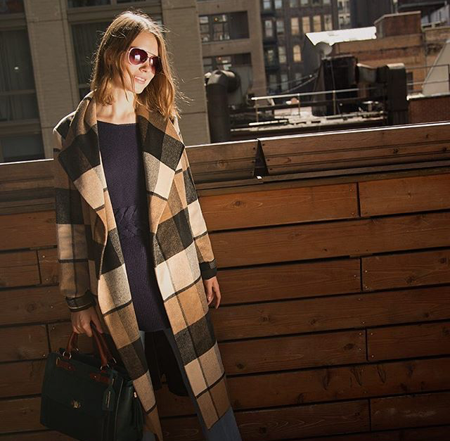 Wide Check Coat - Fall 2017 - Isaac Mizrahi Live!