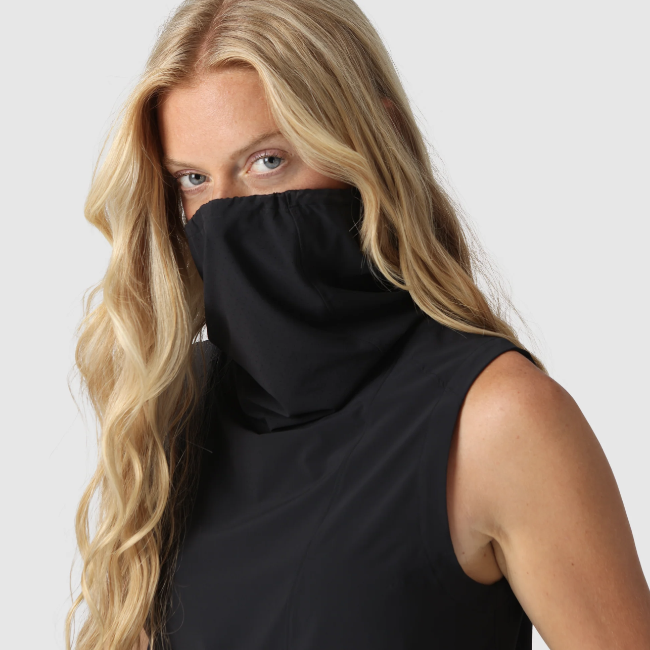 S26 Women's Astroman Sun Tank with Integrated Neck Gaiter 