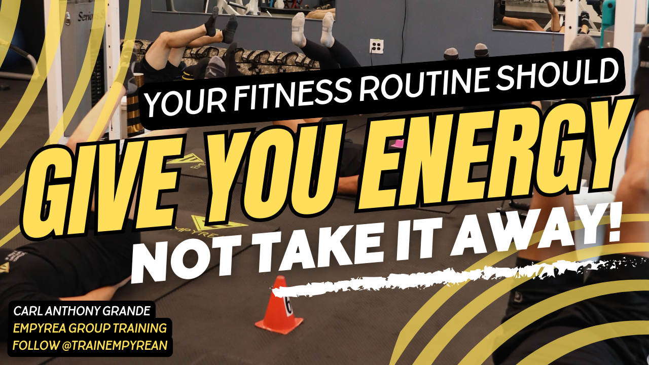 Your Fitness Routine Should Give You Energy, Not Take More Away!