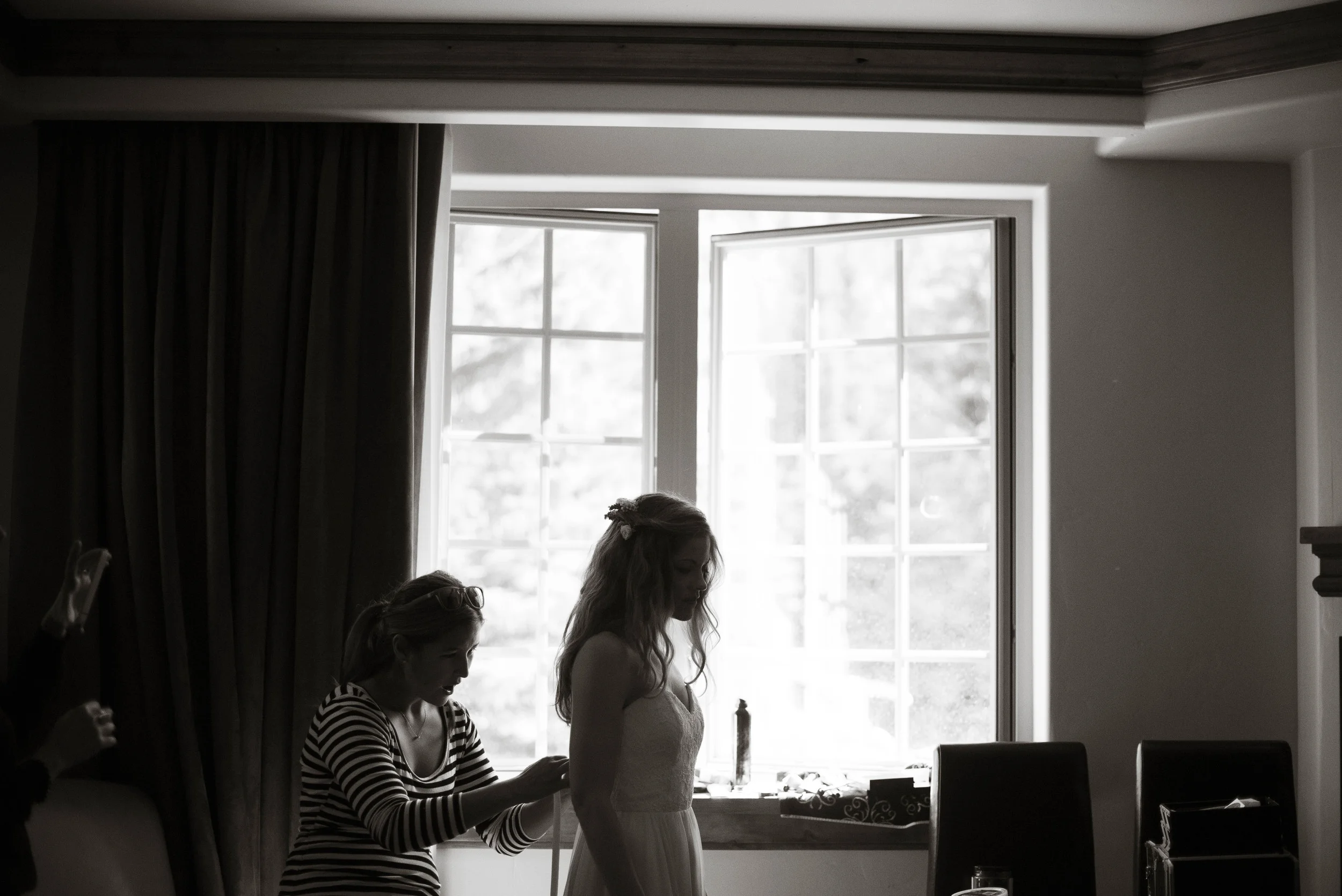 Teghan wore Truvelle from "an awesome hipster bride store in LA" called Bride Boutique .