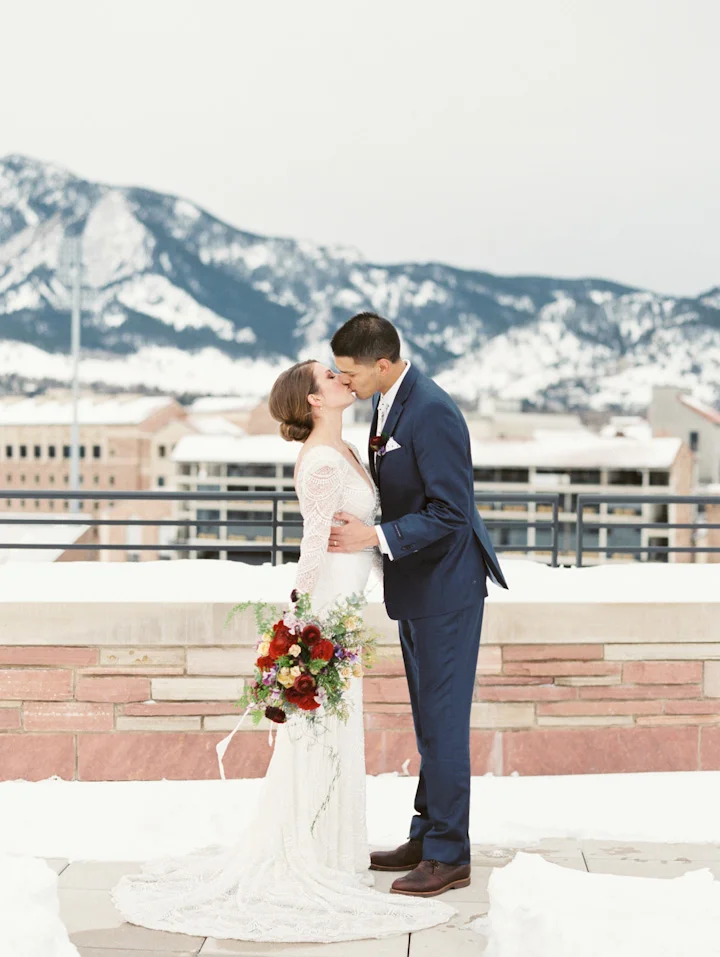 We decided to choose a REAL couple. That's why you can feel the love in that kiss. Shelby and Derek got married a few weeks later. 