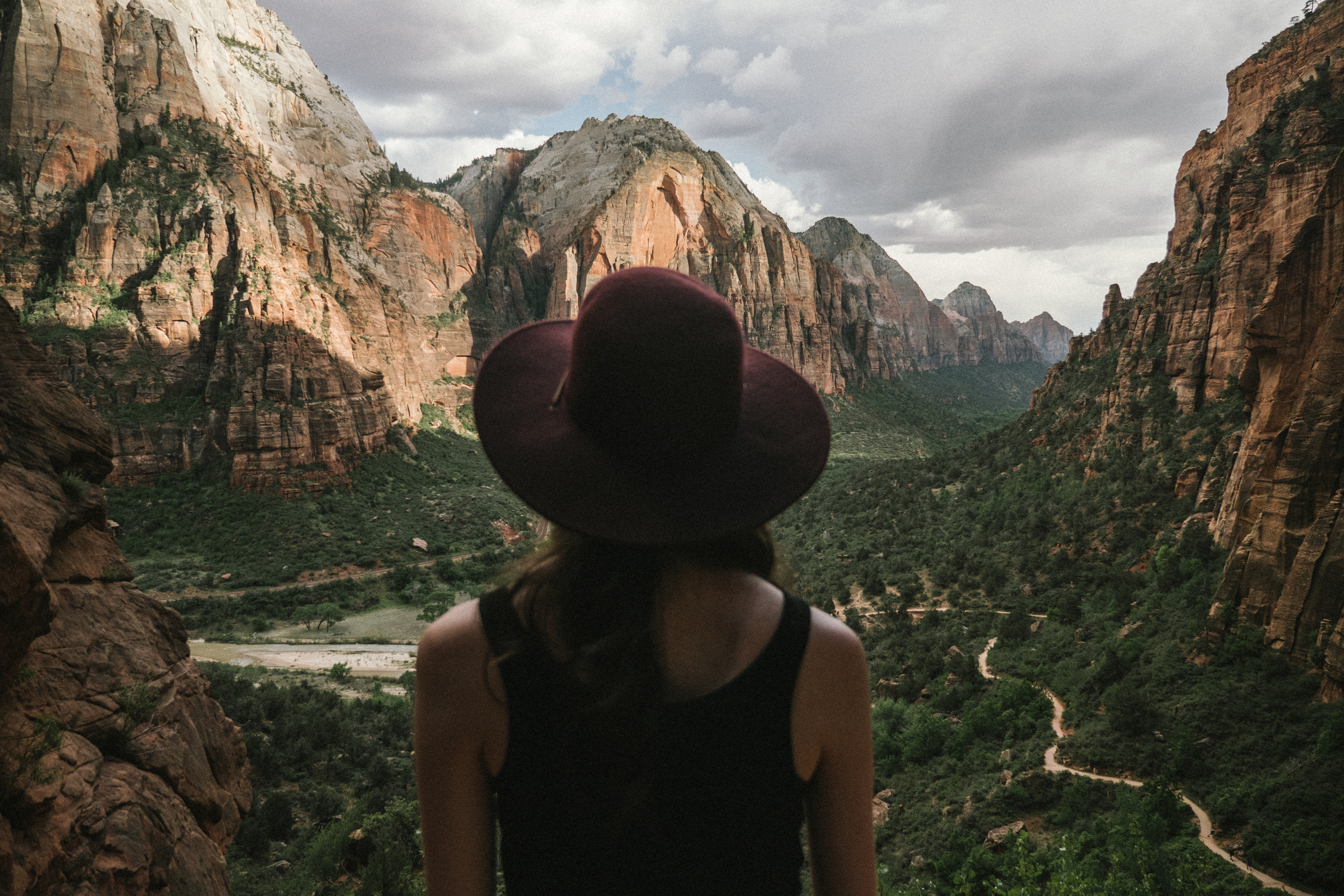 View from West Rim Trail to Angels Landing