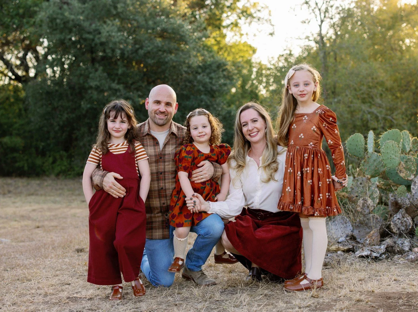 Maybe it's because I grew up in a house with two sisters, but families with three girls make my heart melt the most. There's nostalgia of silliness and girliness and all kinds of fun.