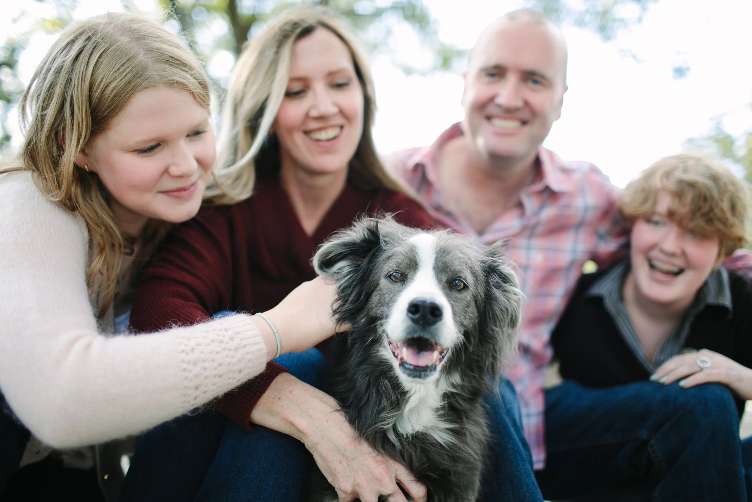 Family photos with dog in Greenville, SC - Melissa Glynn