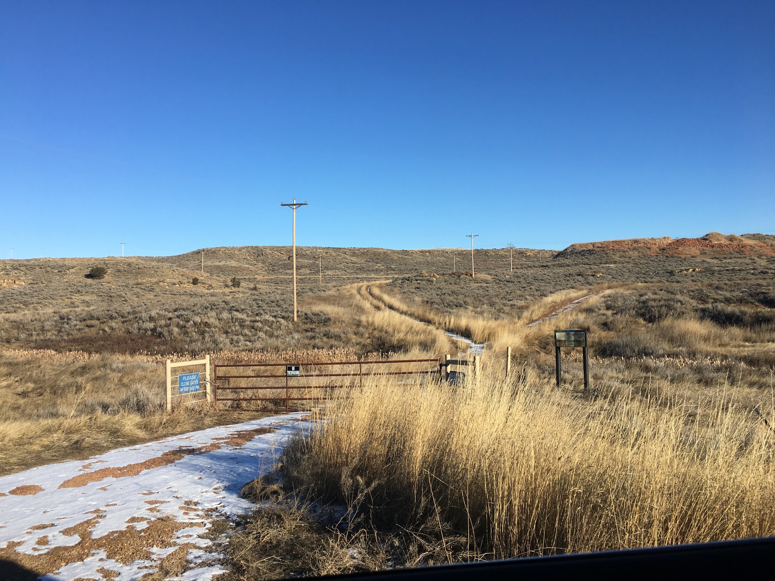 Coalbed methane access roads and above ground power infrastructure, Sheridan County, WY