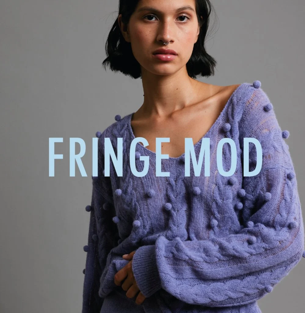 andequal fringe design gritter knit andequal fringe design gritter