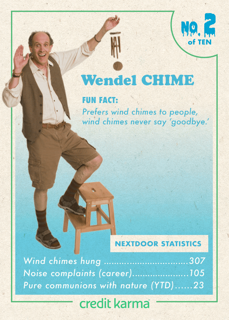 "Rotten Neighbors" Trading Cards - Instagram