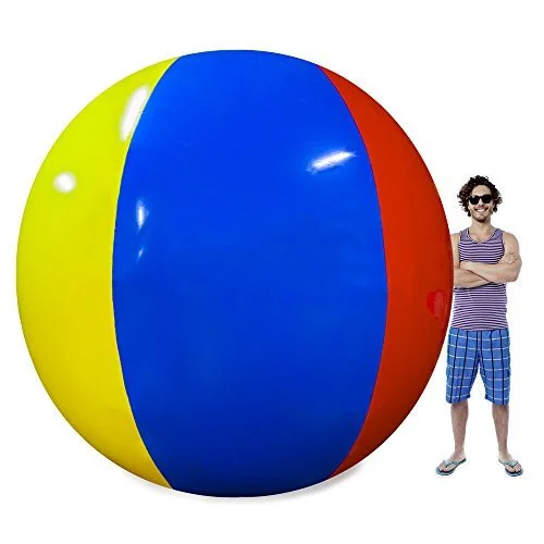 Sports: The Beach Behemoth Giant Inflatable 12-Foot Pole-to-Pole Beach Ball by Sol Coastal