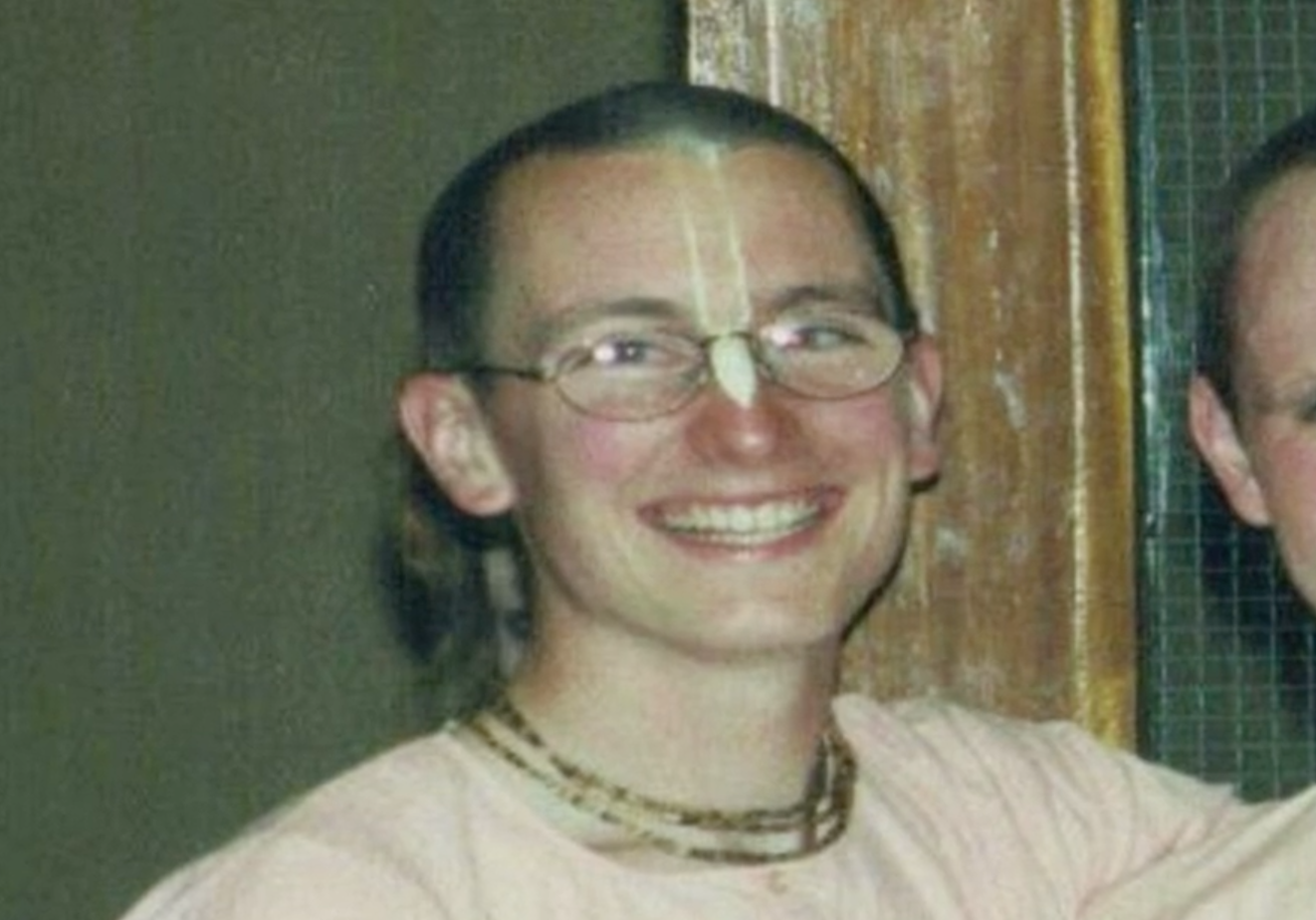 Ravinol as a Hare Krishna Monk living in Vrindavan, India 20 years ago.