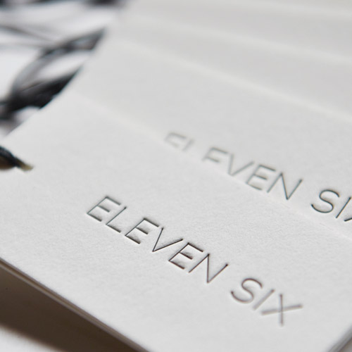 Eleven Six Letterpress Hang Tags