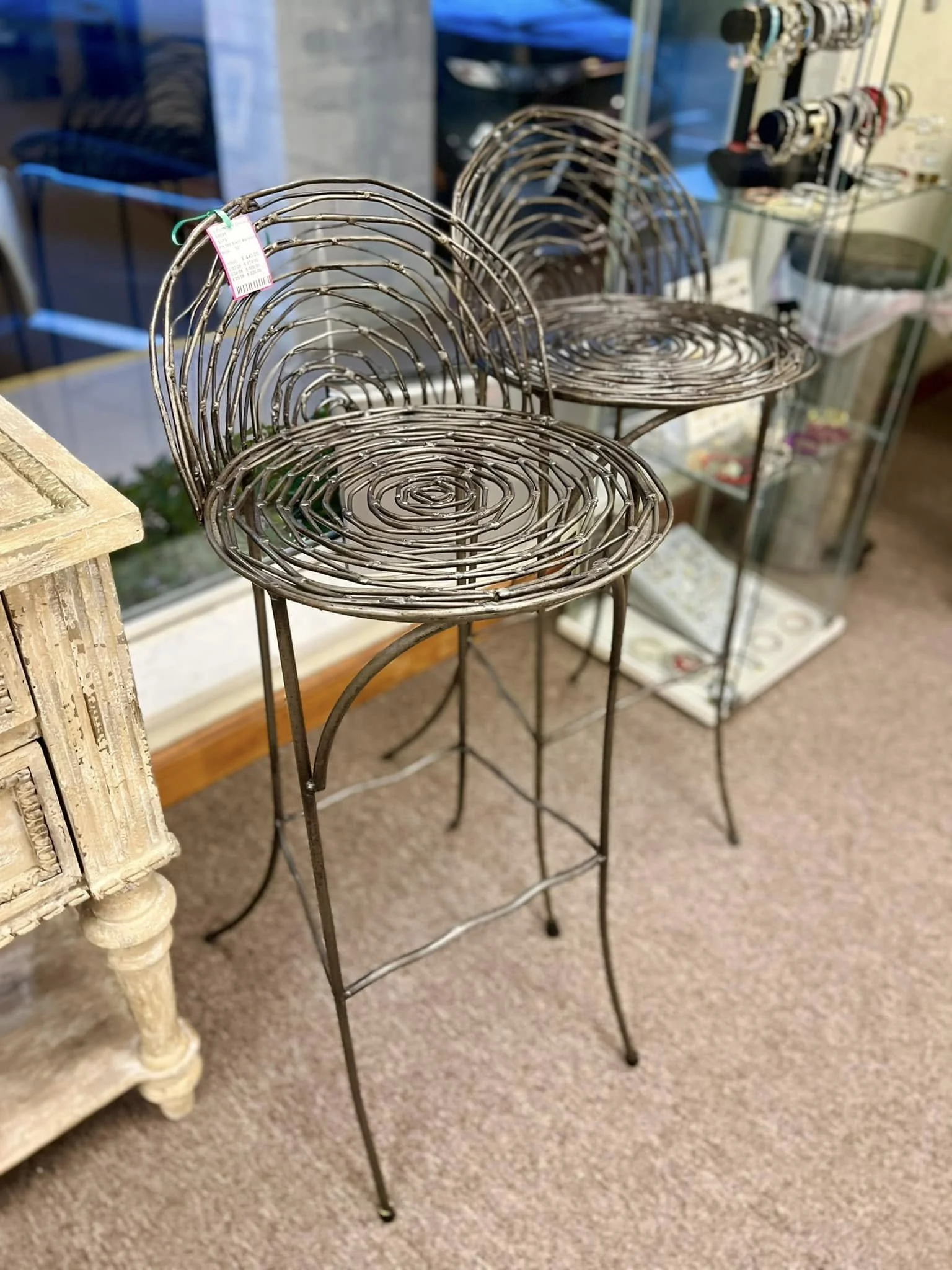 Bent Wire Barstools