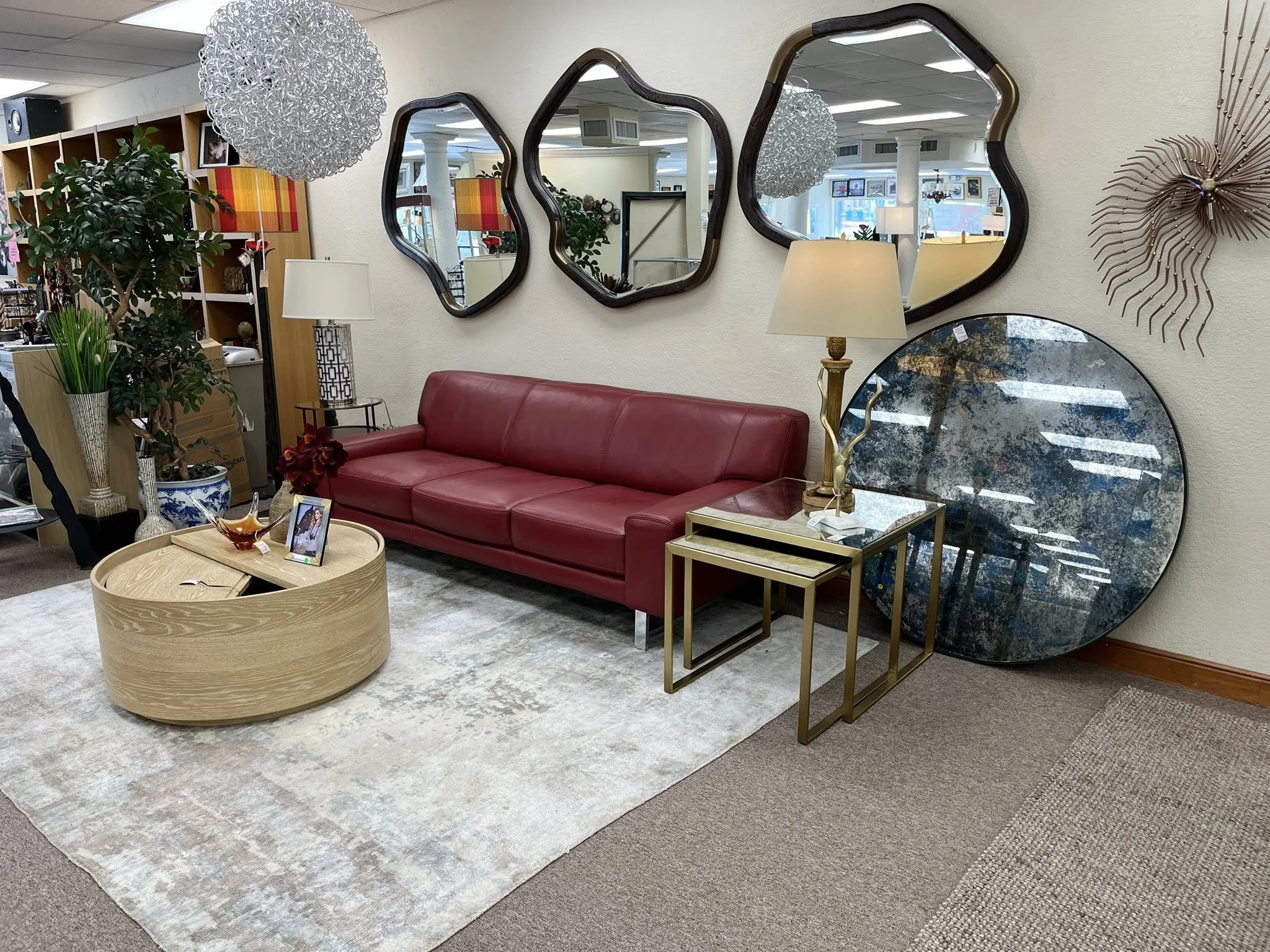 Chateau D'Ax Leather Sofa