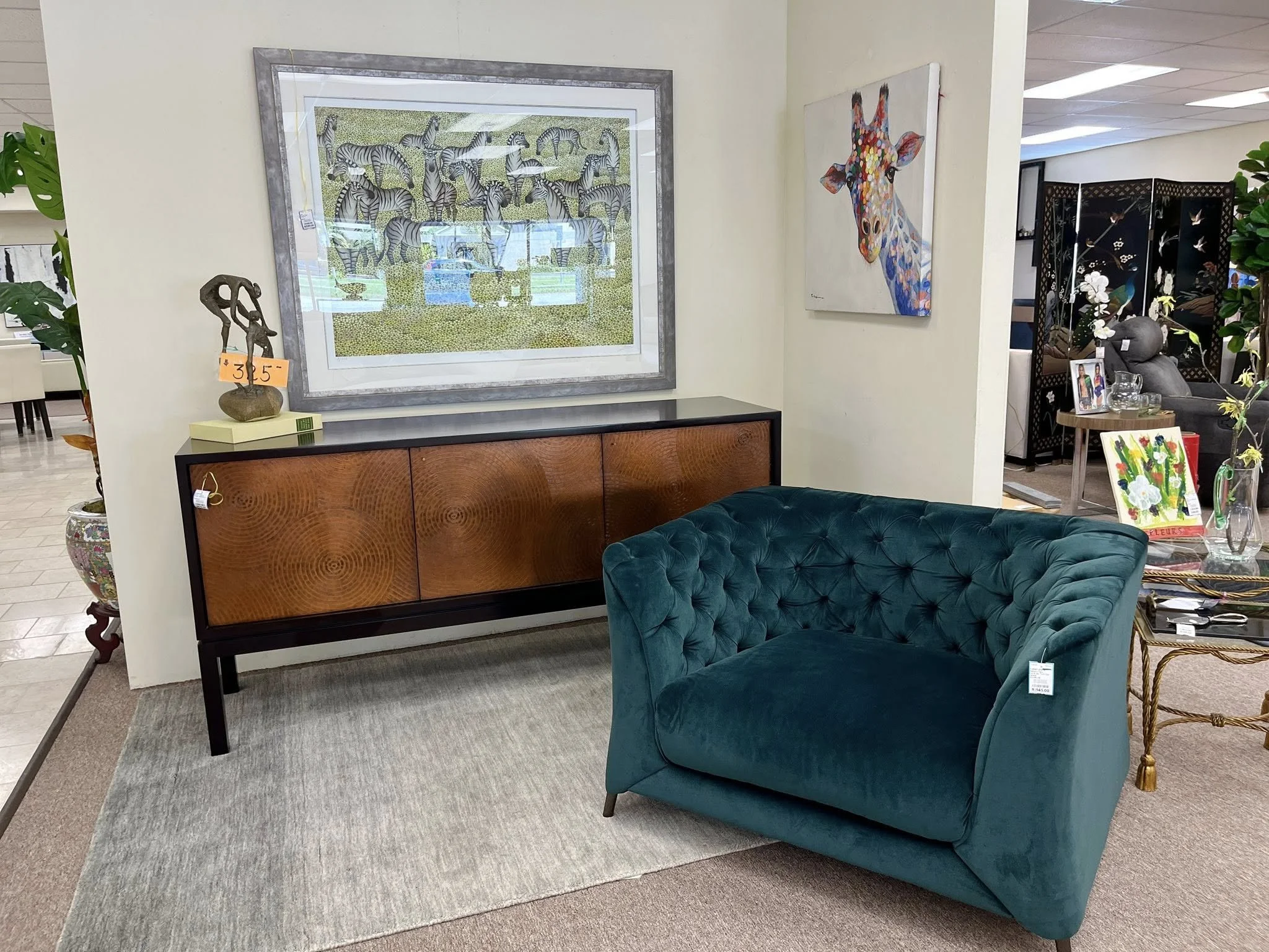 Crate & Barrel CIRQUE Sideboard, Natuzzi SPA Chair